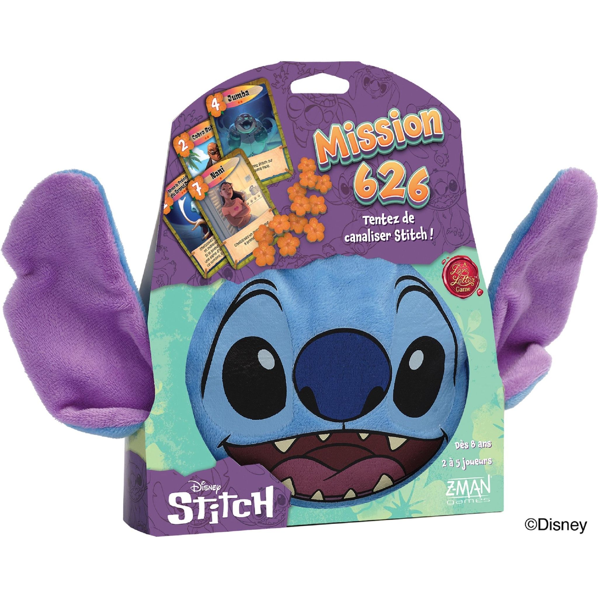 Voir la diapositive 2 : ASMODEE Peluche Stitch Love Letter