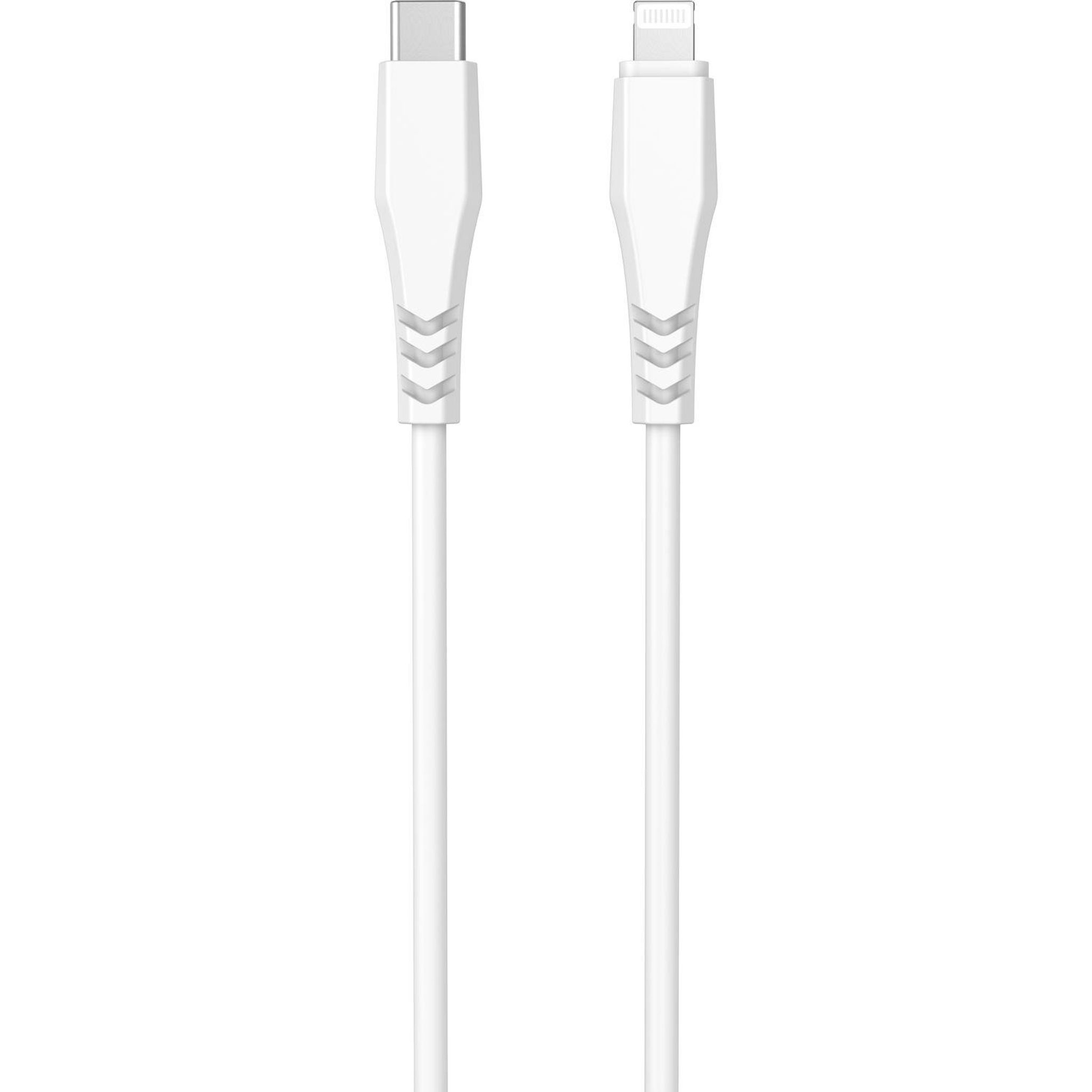 Voir la diapositive 2 : QILIVE Câble de charge USB C/Lightning - Blanc