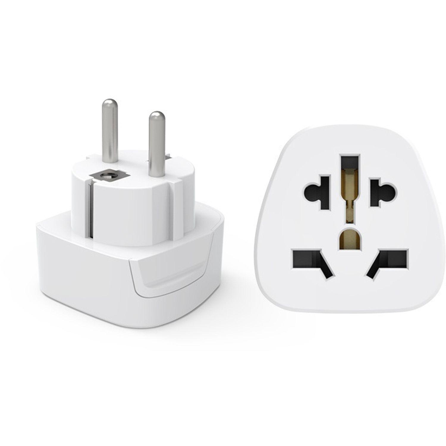QILIVE Charge Secteur Adaptateur Monde/Europe - Blanc