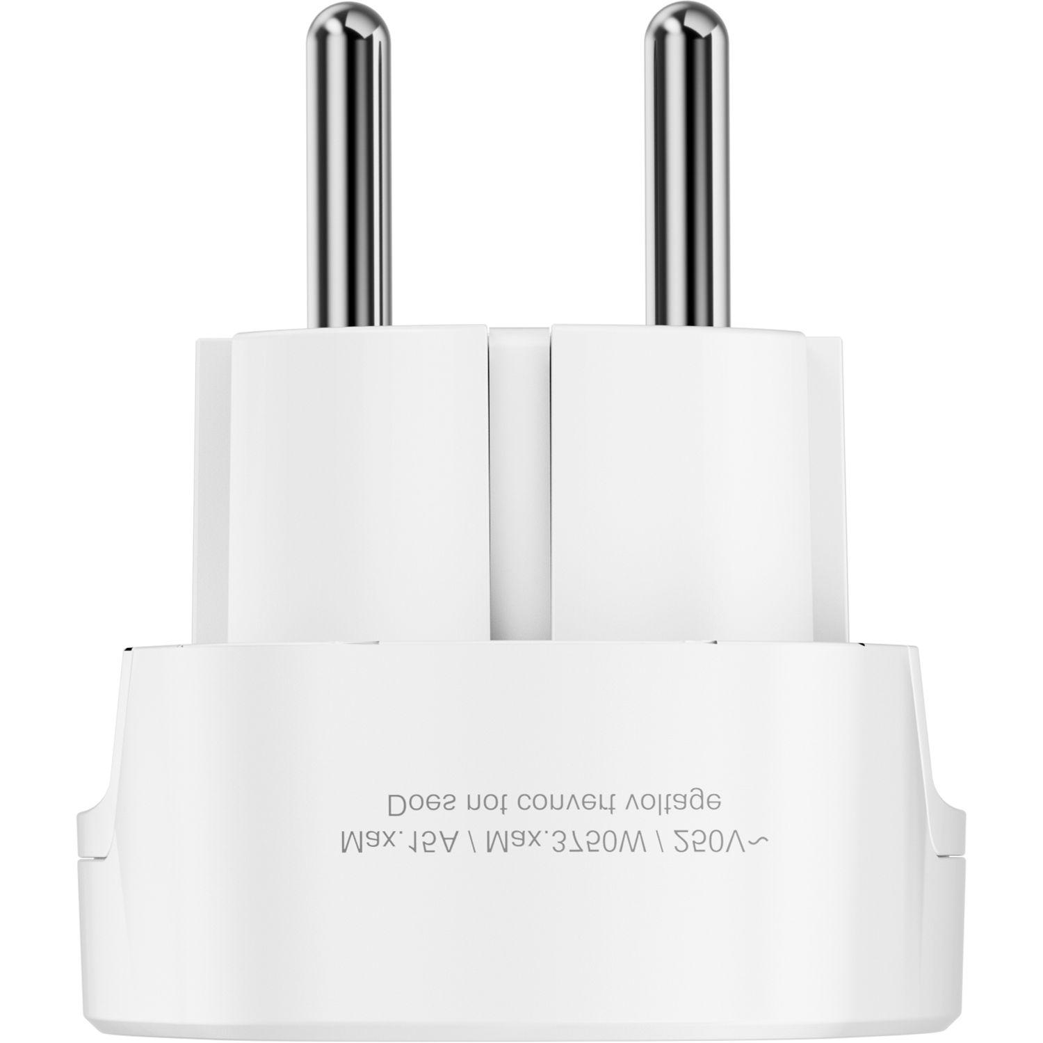 Voir la diapositive 2 : QILIVE Charge Secteur Adaptateur Monde/Europe - Blanc
