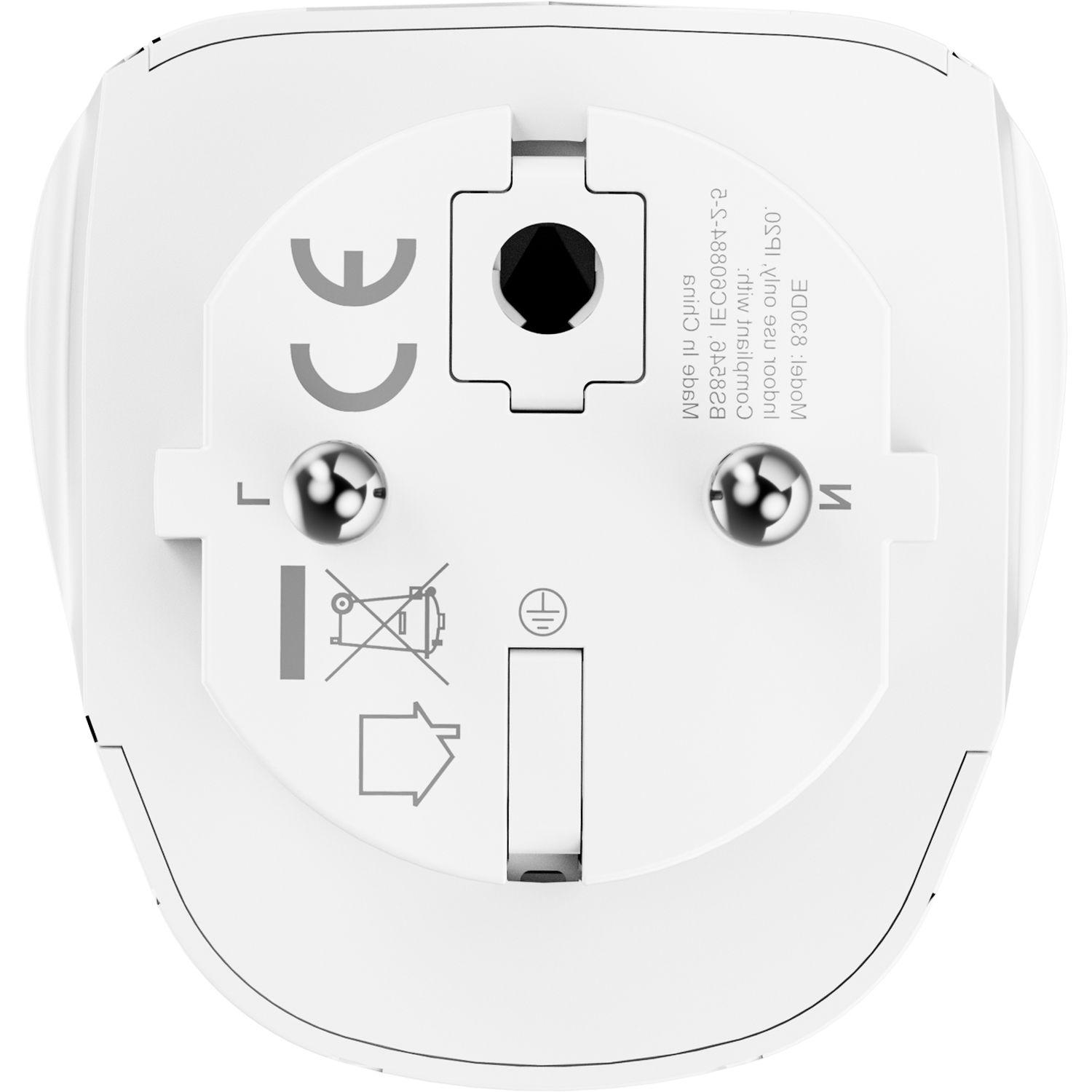 Voir la diapositive 7 : QILIVE Charge Secteur Adaptateur Monde/Europe - Blanc