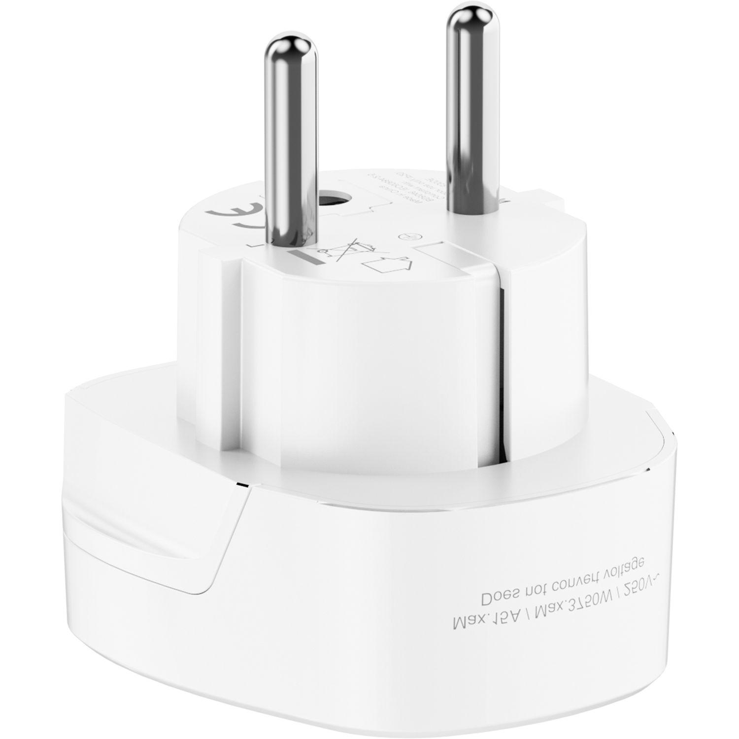 Voir la diapositive 8 : QILIVE Charge Secteur Adaptateur Monde/Europe - Blanc
