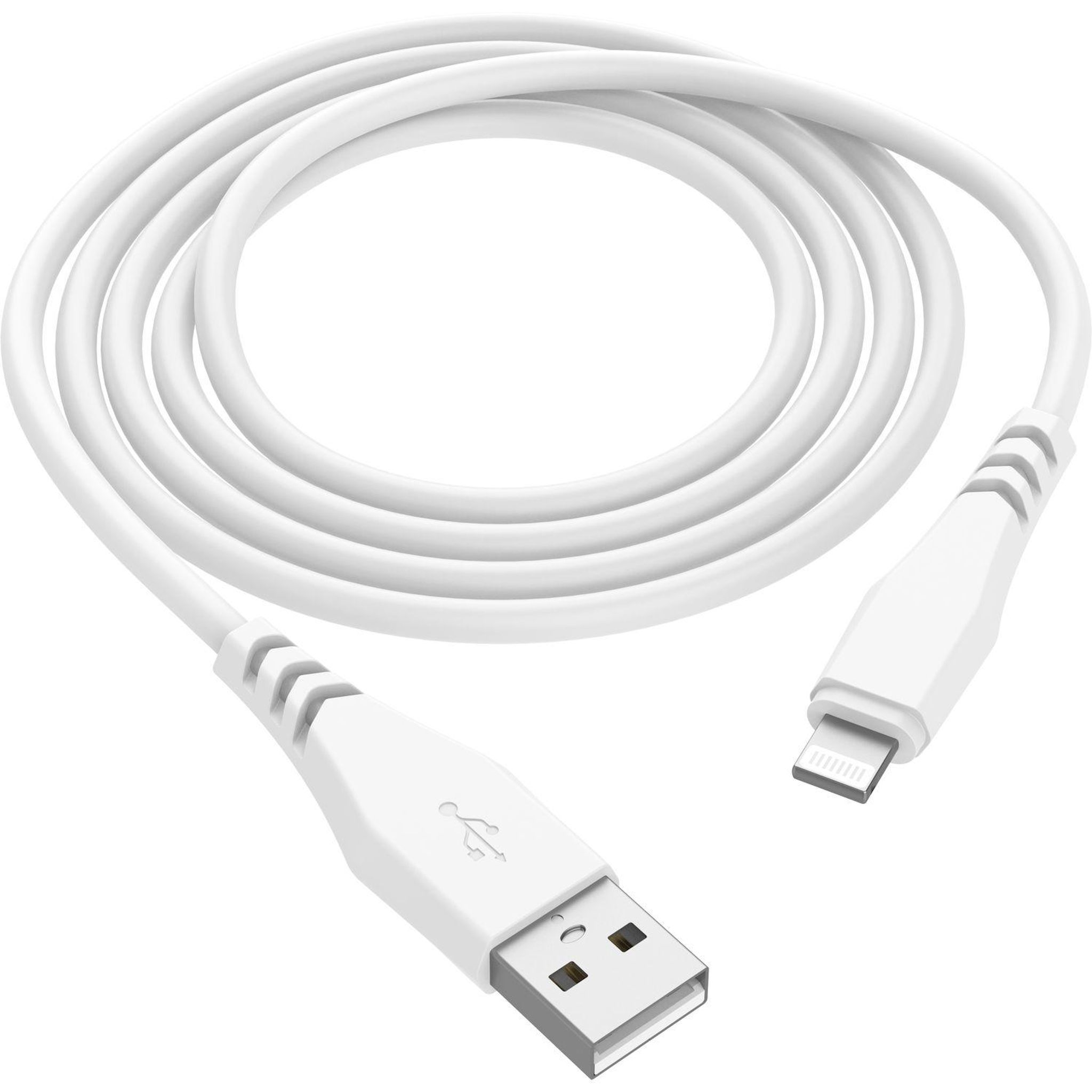 Voir la diapositive 2 : QILIVE Chargeur Secteur USB A/Lightning 12W - Blanc