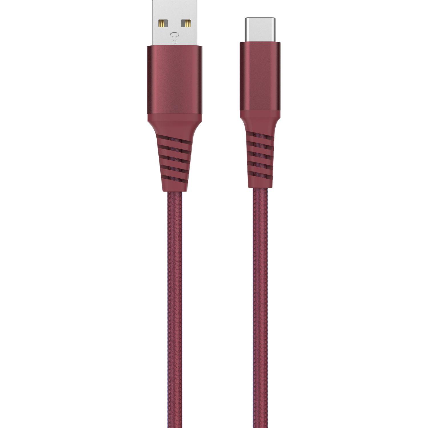 Voir la diapositive 2 : QILIVE Câble de charge USB A/USB C Textile - Touge