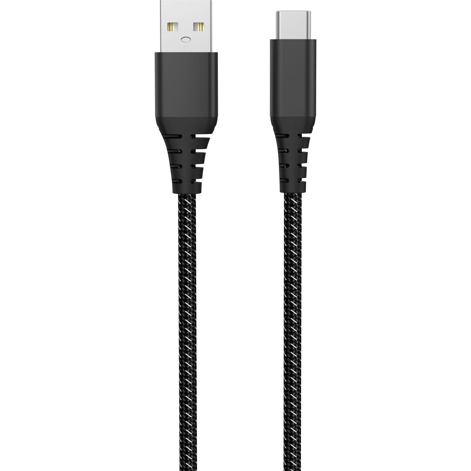 Voir la diapositive 2 : QILIVE Câble de charge USB A/USB C - Noir