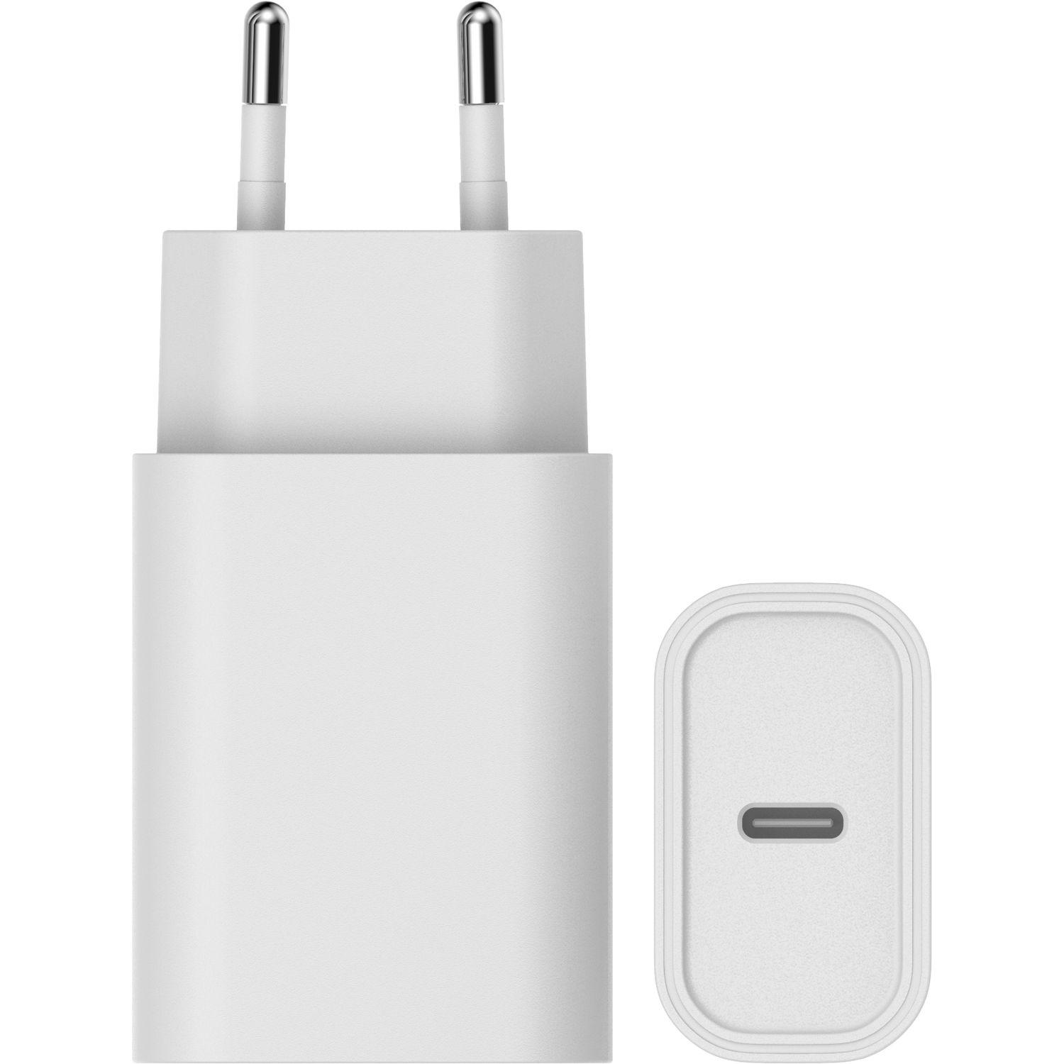 Voir la diapositive 2 : QILIVE Chargeur Secteur USB C/USB C 25W - Blanc
