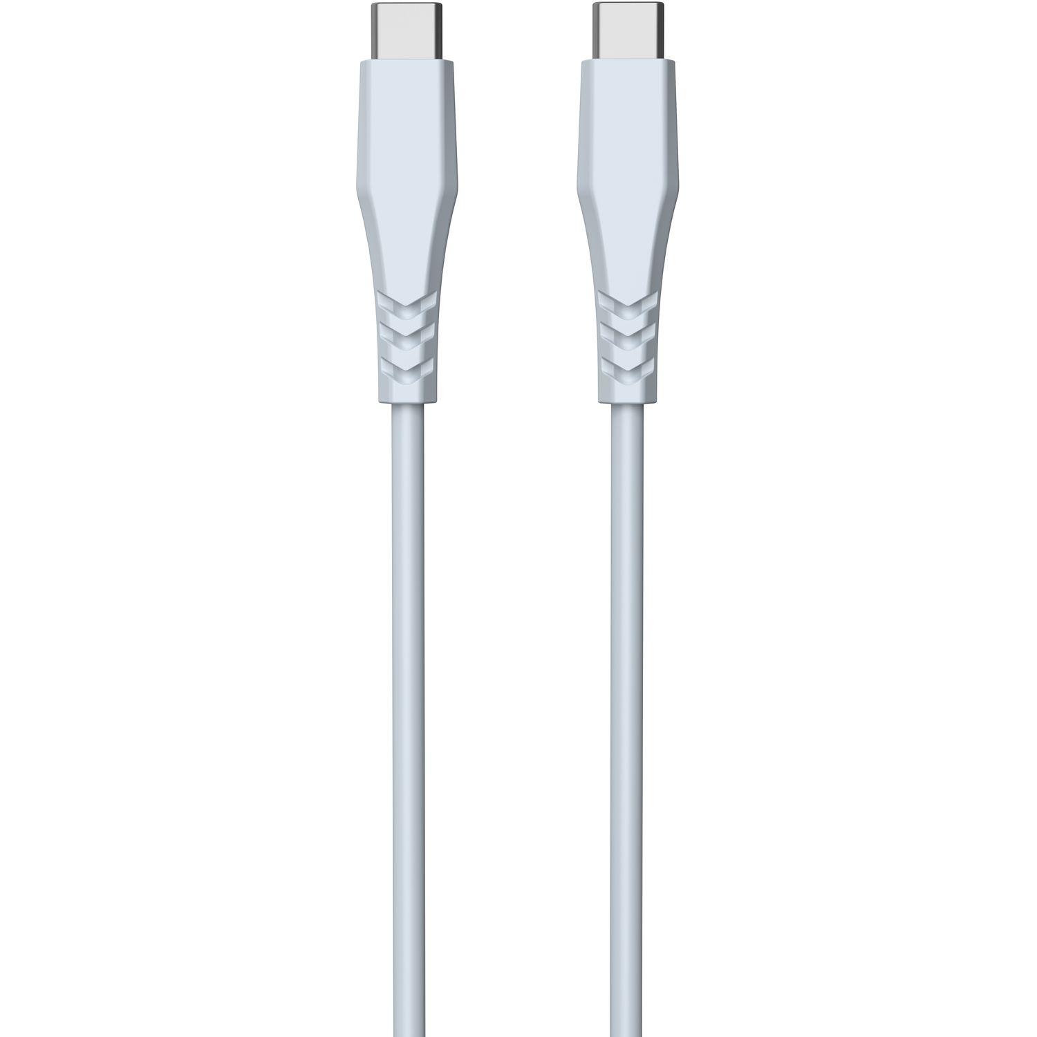 Voir la diapositive 2 : QILIVE Câble de charge USB C/USB C - Bleu