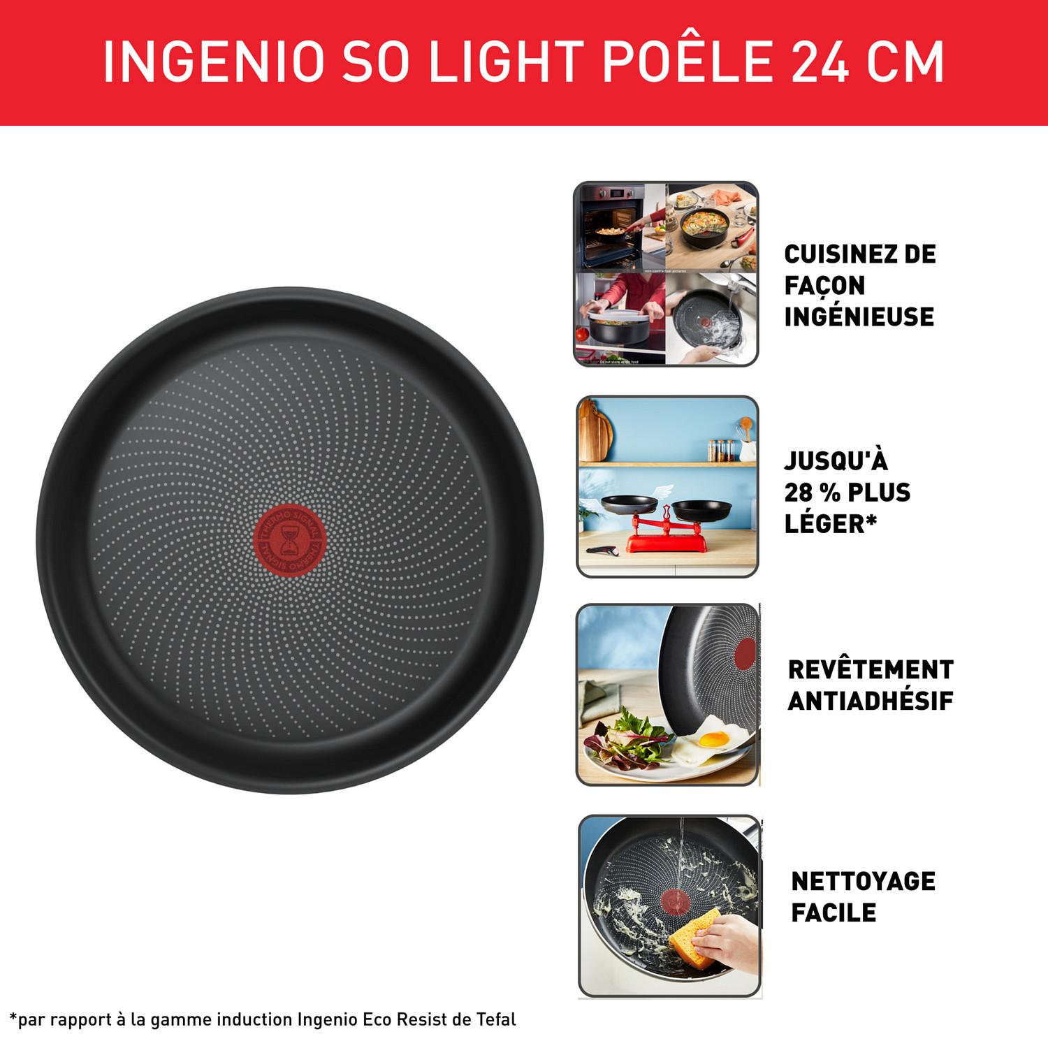 Voir la diapositive 2 : TEFAL Poêle 24cm Ingenio So Light