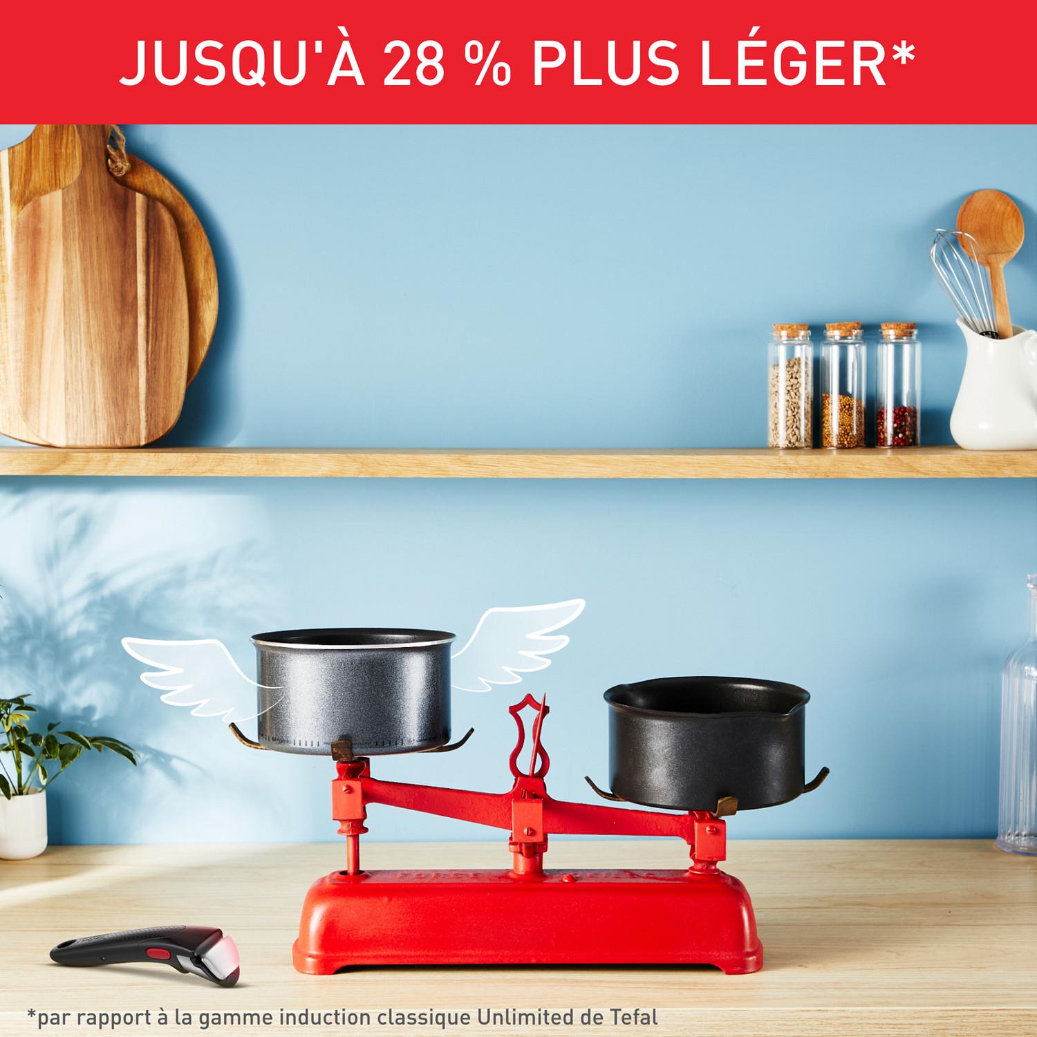 Voir la diapositive 4 : TEFAL Poêle 18cm Ingenio So Light tous feux dont induction