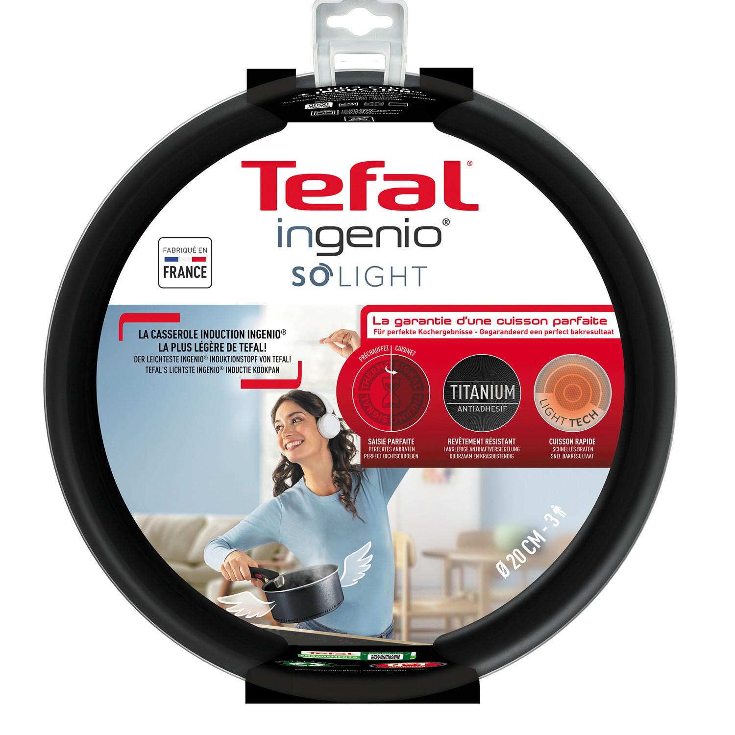 Voir la diapositive 8 : TEFAL Poêle 20cm Ingenio So Light tous feux dont induction