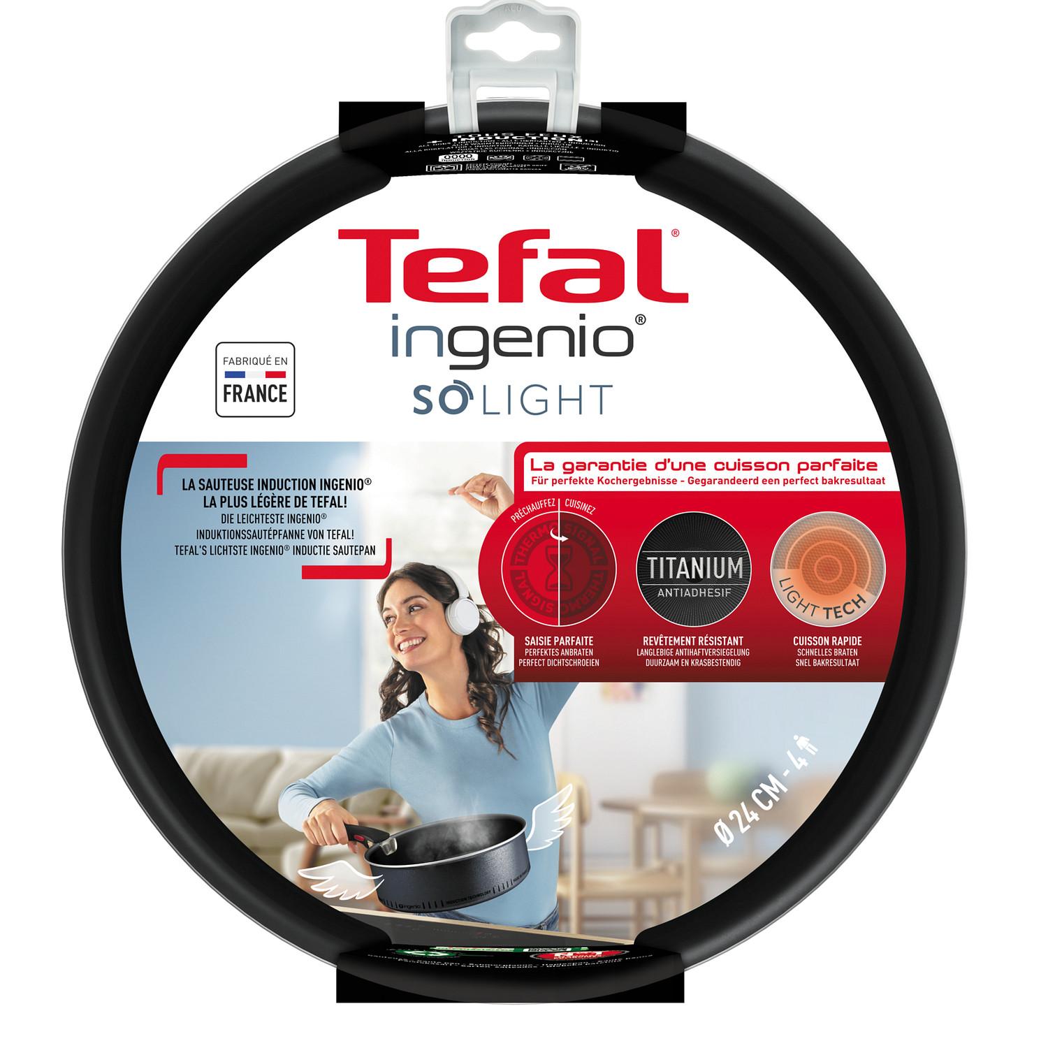 Voir la diapositive 8 : TEFAL Sauteuse 24cm Ingenio So Light tous feux dont induction
