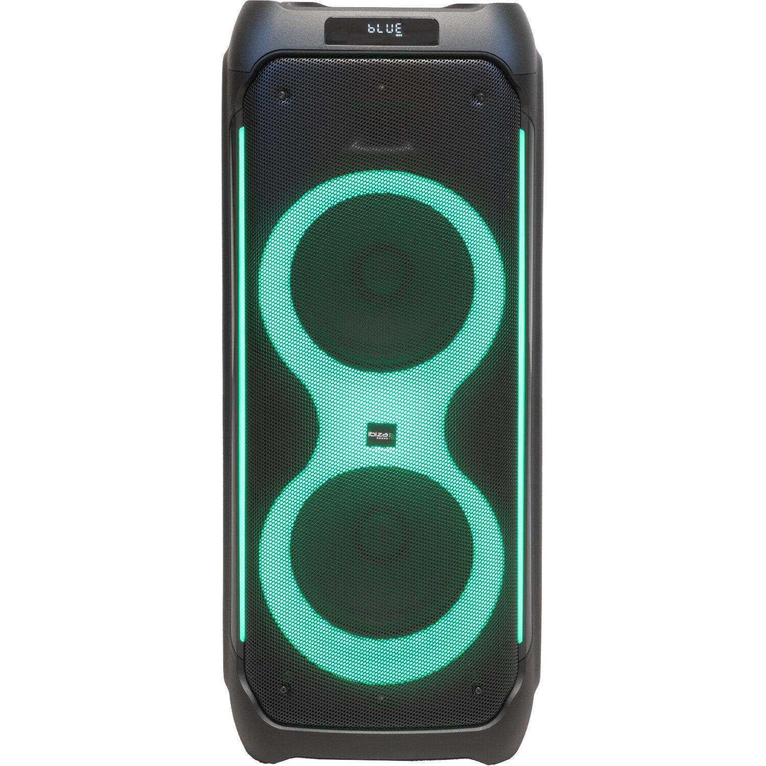 Voir la diapositive 2 : IBIZA Enceinte Highpower Columba 1200 Bluetooth - Noire
