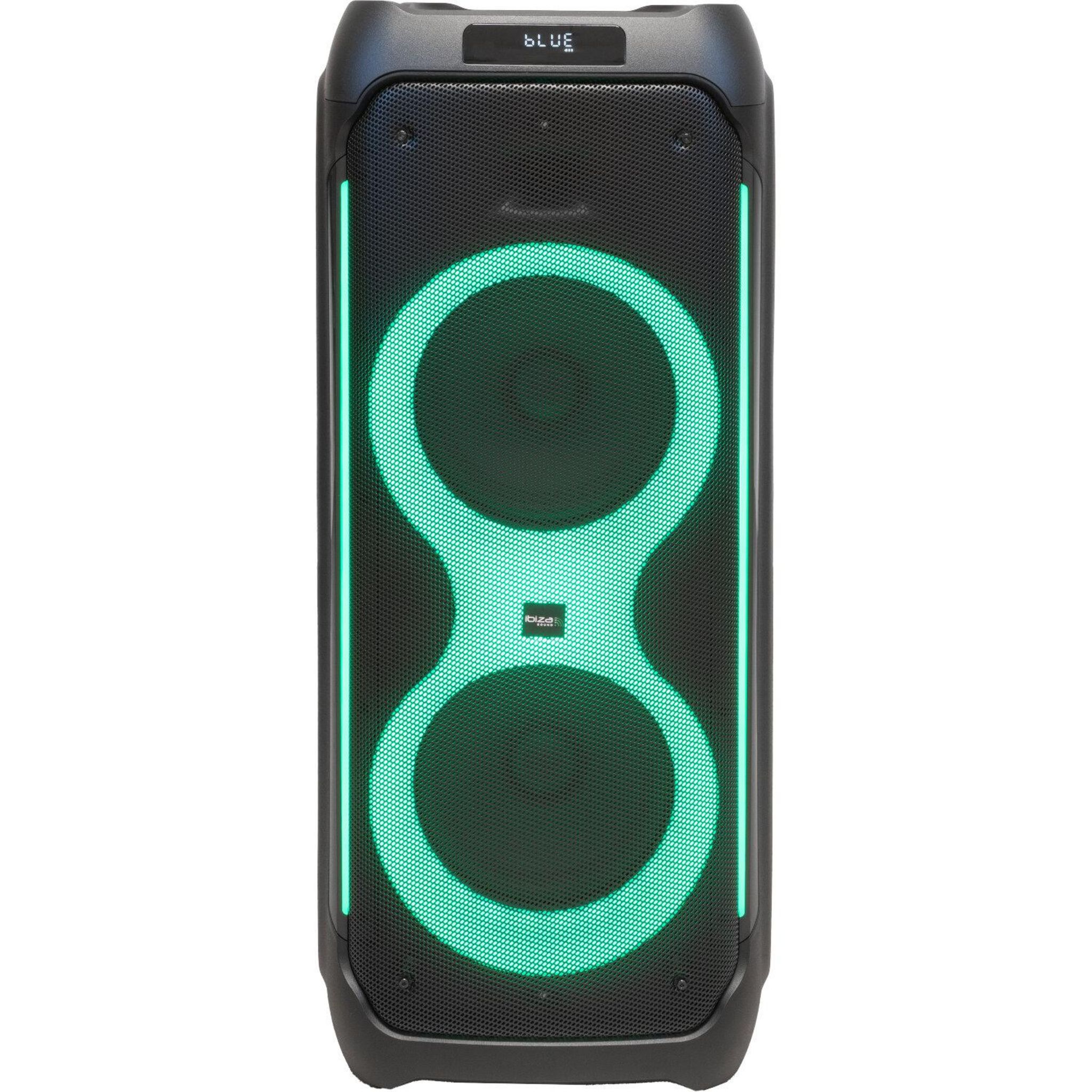 Voir la diapositive 2 : IBIZA Enceinte Highpower Columba 1200 Bluetooth - Noire