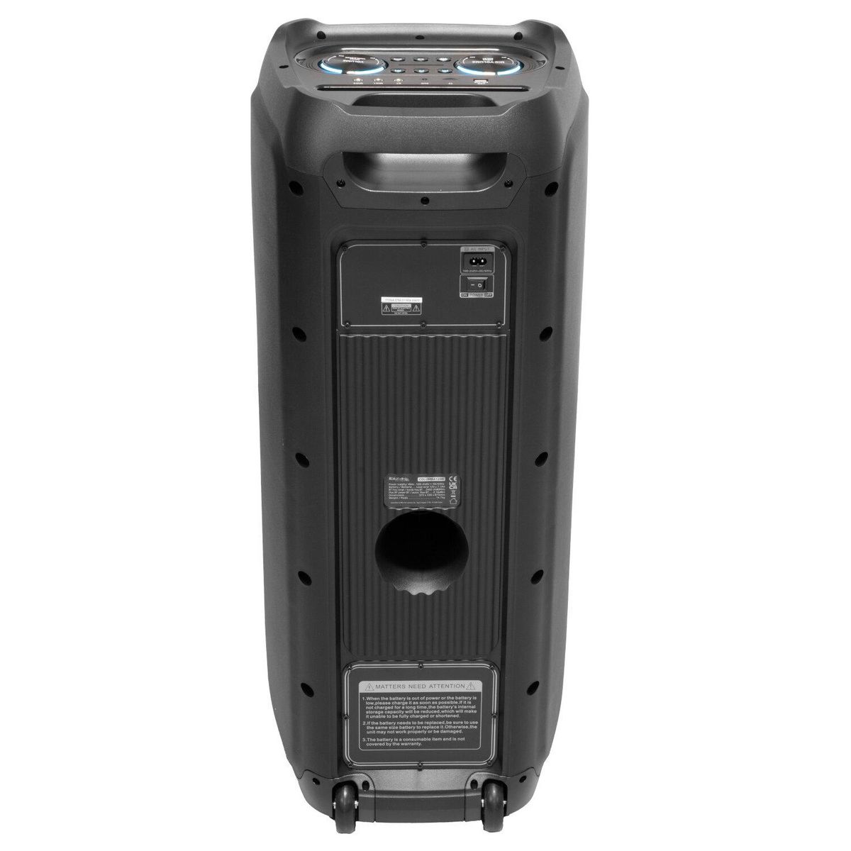 IBIZA Enceinte Highpower Columba 1200 Bluetooth - Noire
