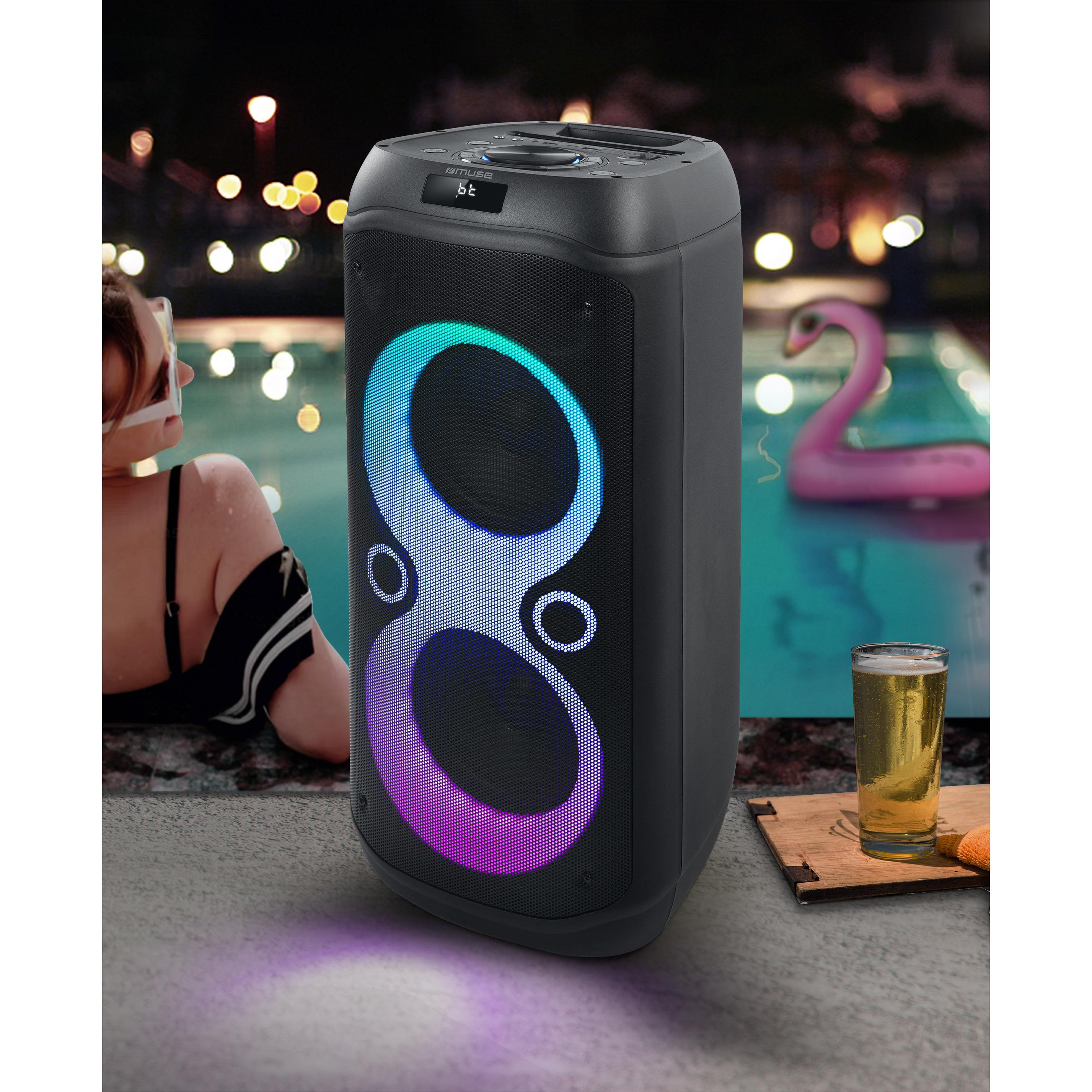 Voir la diapositive 3 : MUSE Enceinte Highpower M1937 DJ 74 cm - Noire