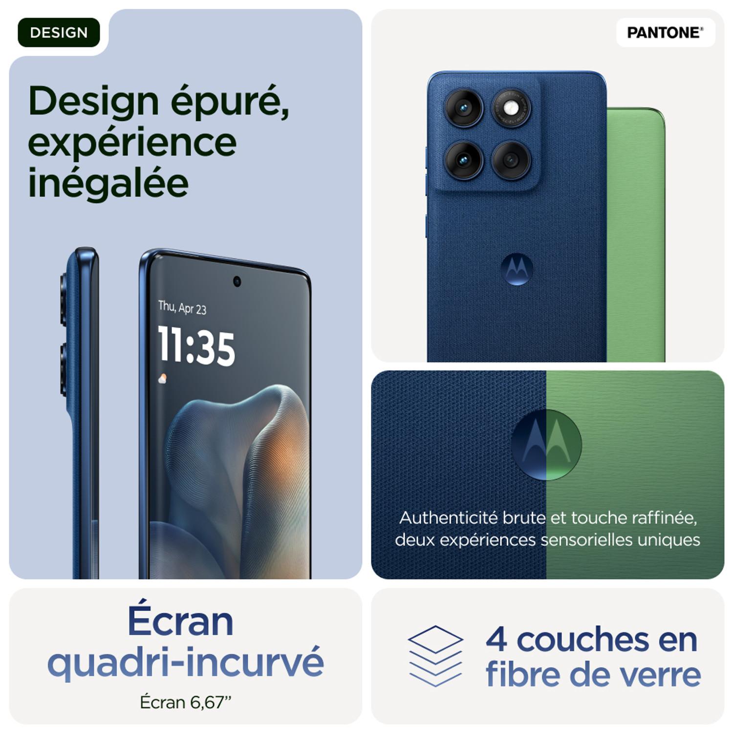 Voir la diapositive 4 : MOTOROLA Edge 60 512Go - Bleu