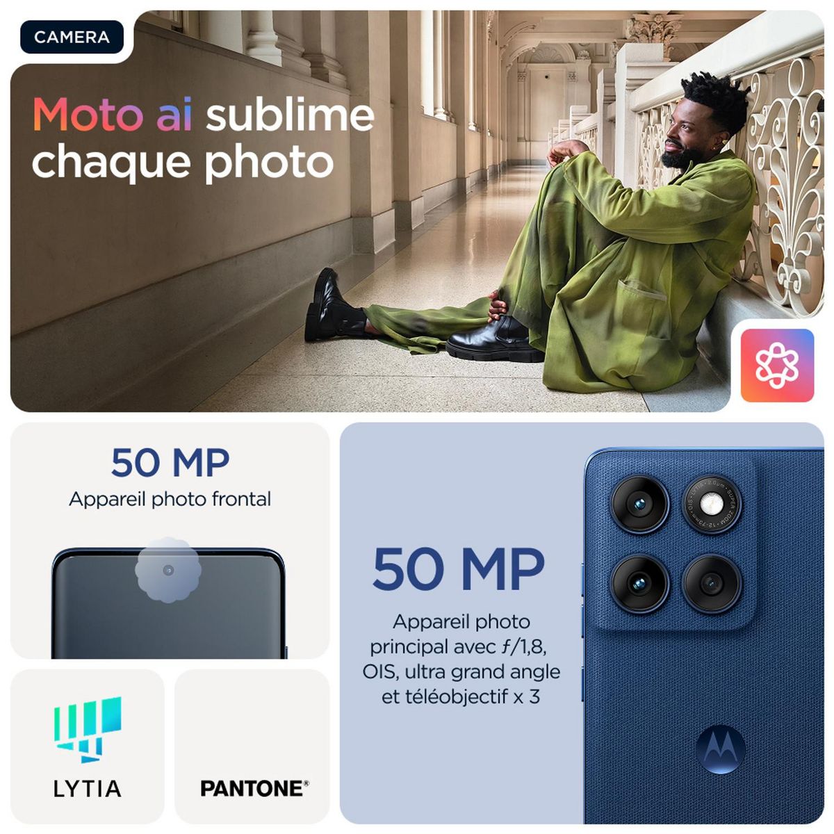 MOTOROLA Edge 60 512Go - Bleu