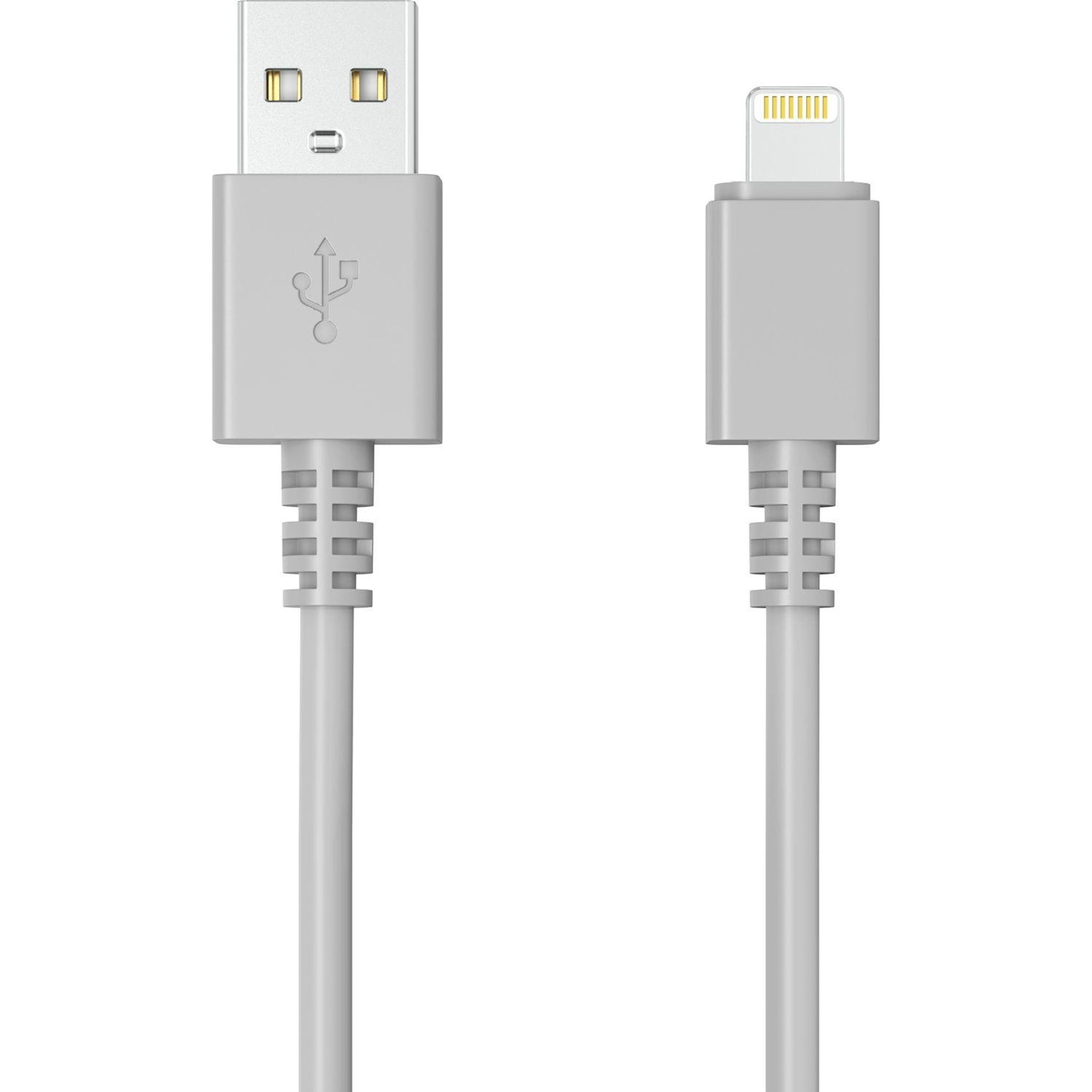 Voir la diapositive 2 : QILIVE Câble de charge USB A/Lightning - Gris