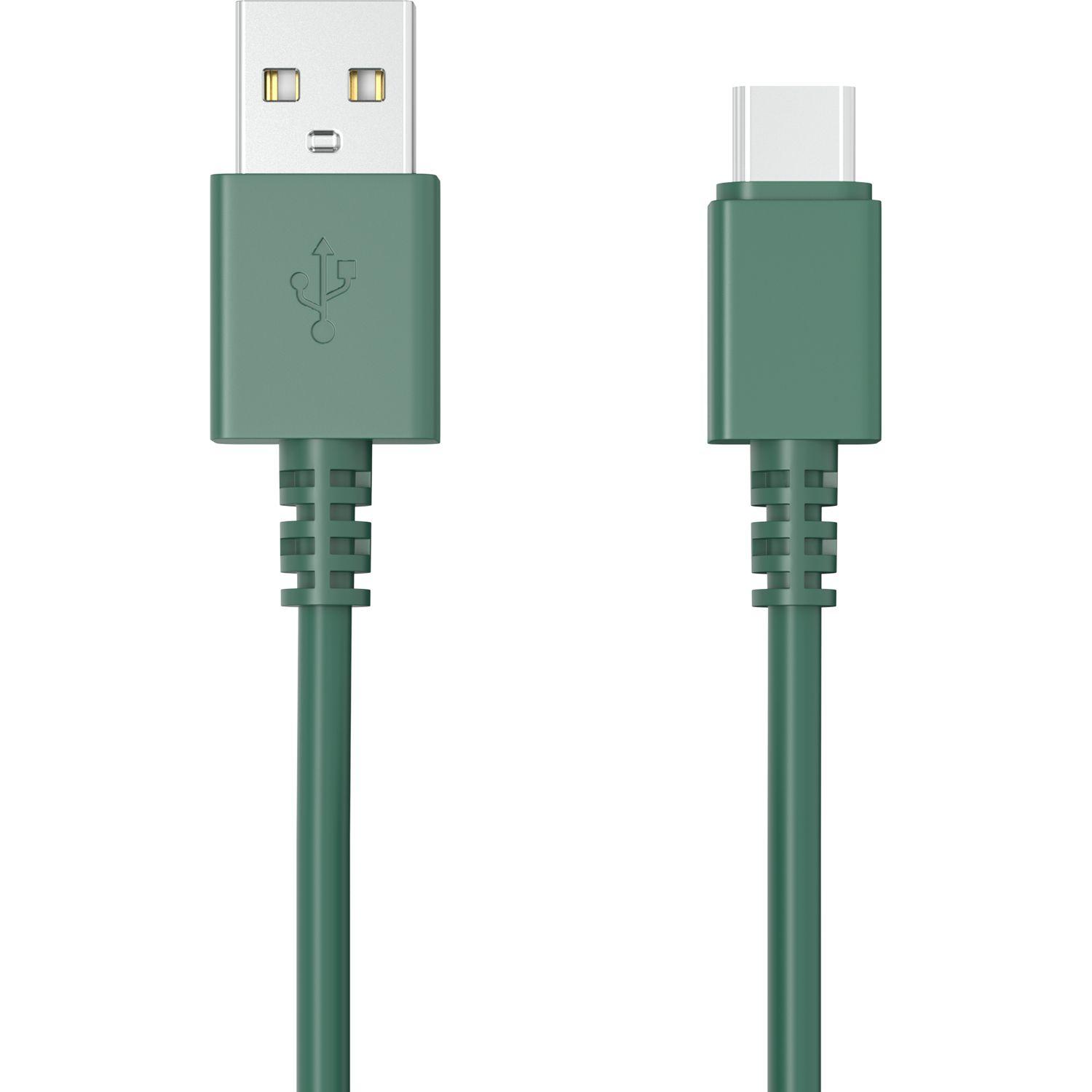 Voir la diapositive 2 : QILIVE Câble de charge USB A/USB C - Vert