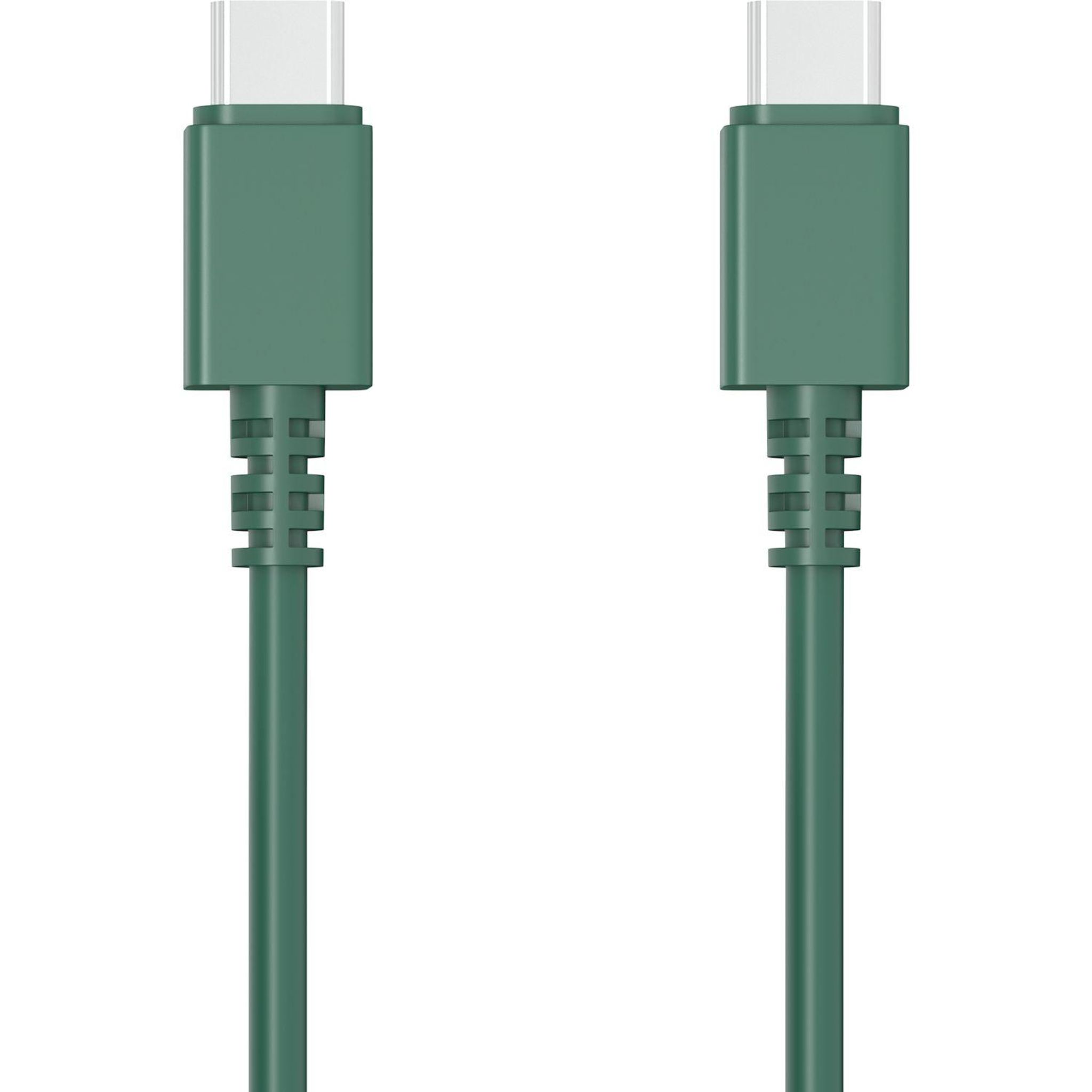 Voir la diapositive 2 : QILIVE Câble de charge USB C/USB C - Vert