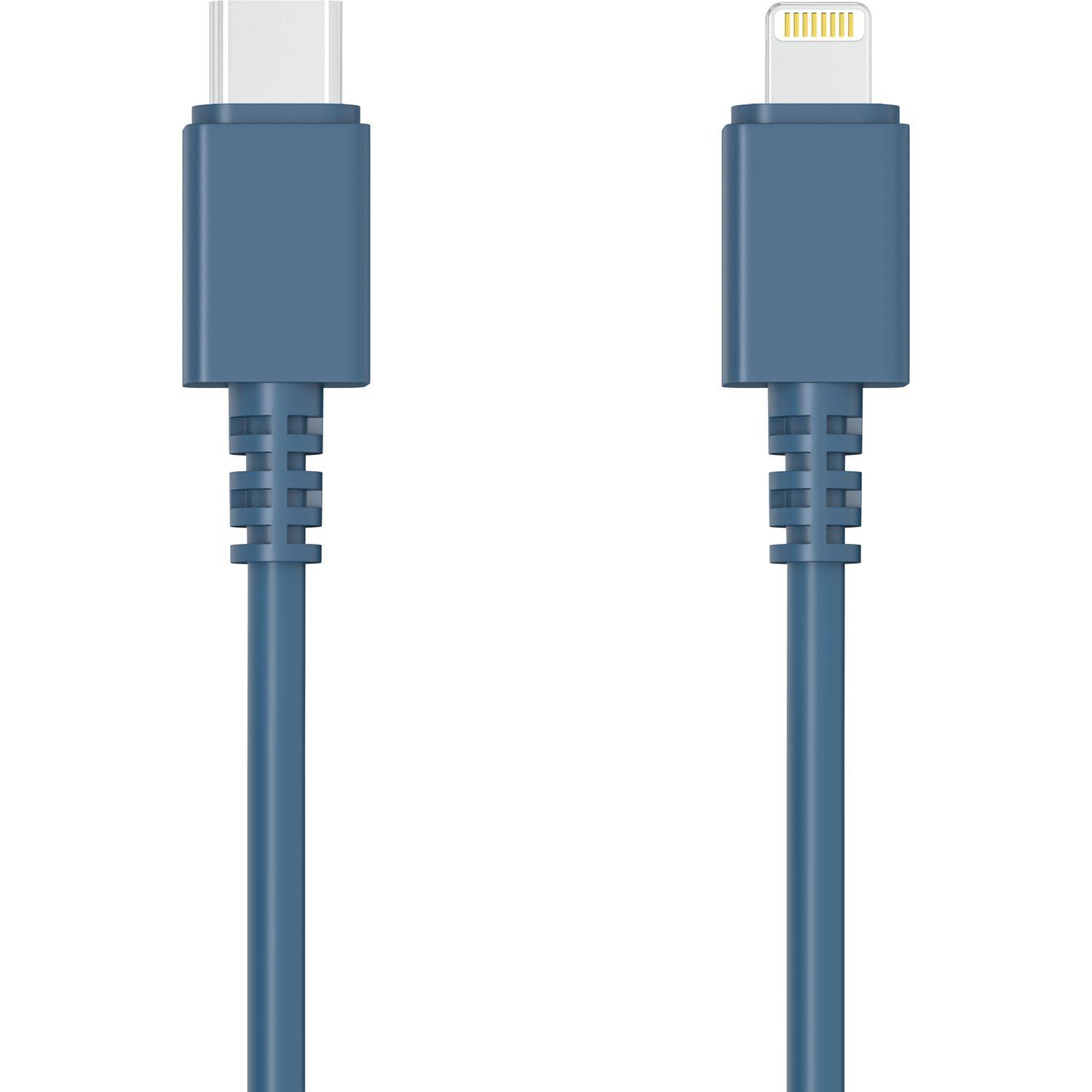 Voir la diapositive 2 : QILIVE Câble de charge USB C/Lightning - Bleu