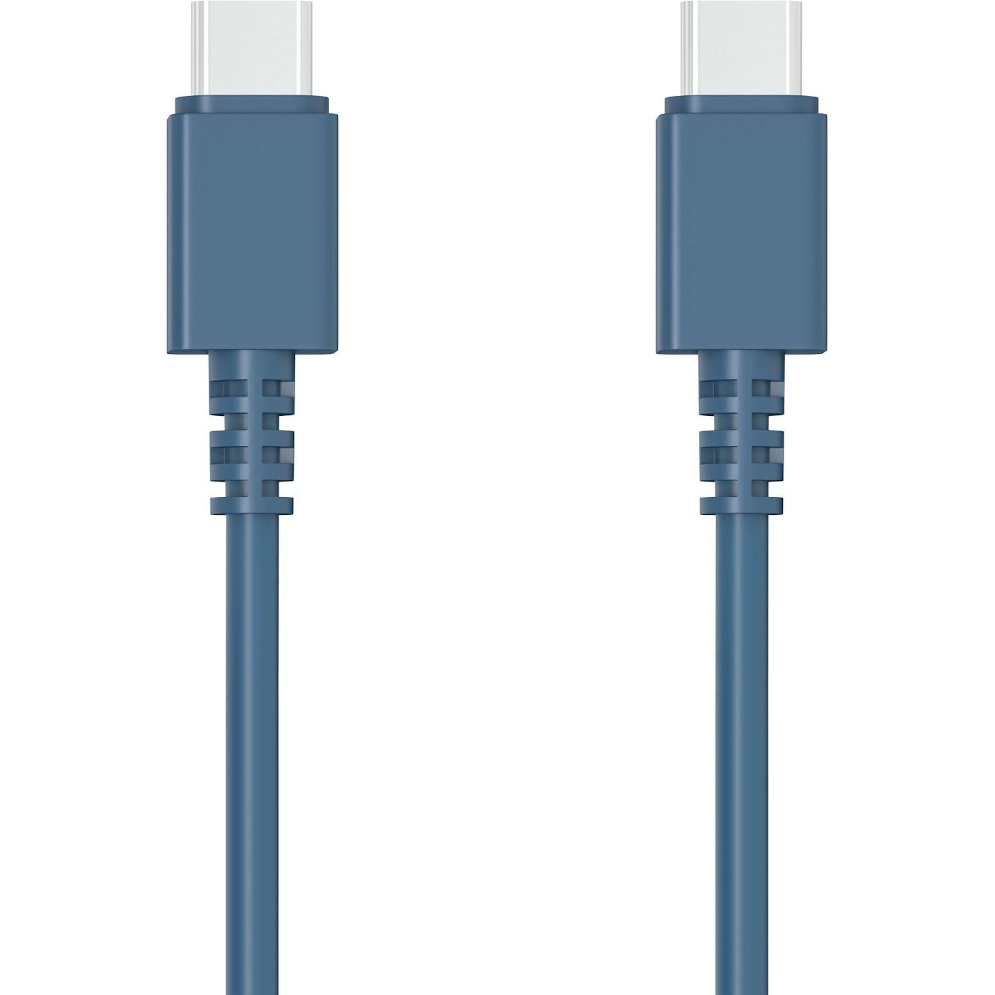 Voir la diapositive 2 : QILIVE Câble de charge USB C/USB C - Bleu