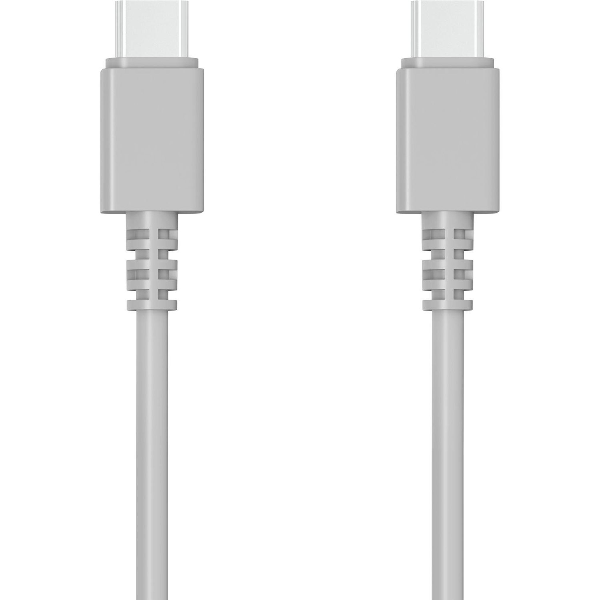 Voir la diapositive 2 : QILIVE Câble de charge USB C/USB C - Gris
