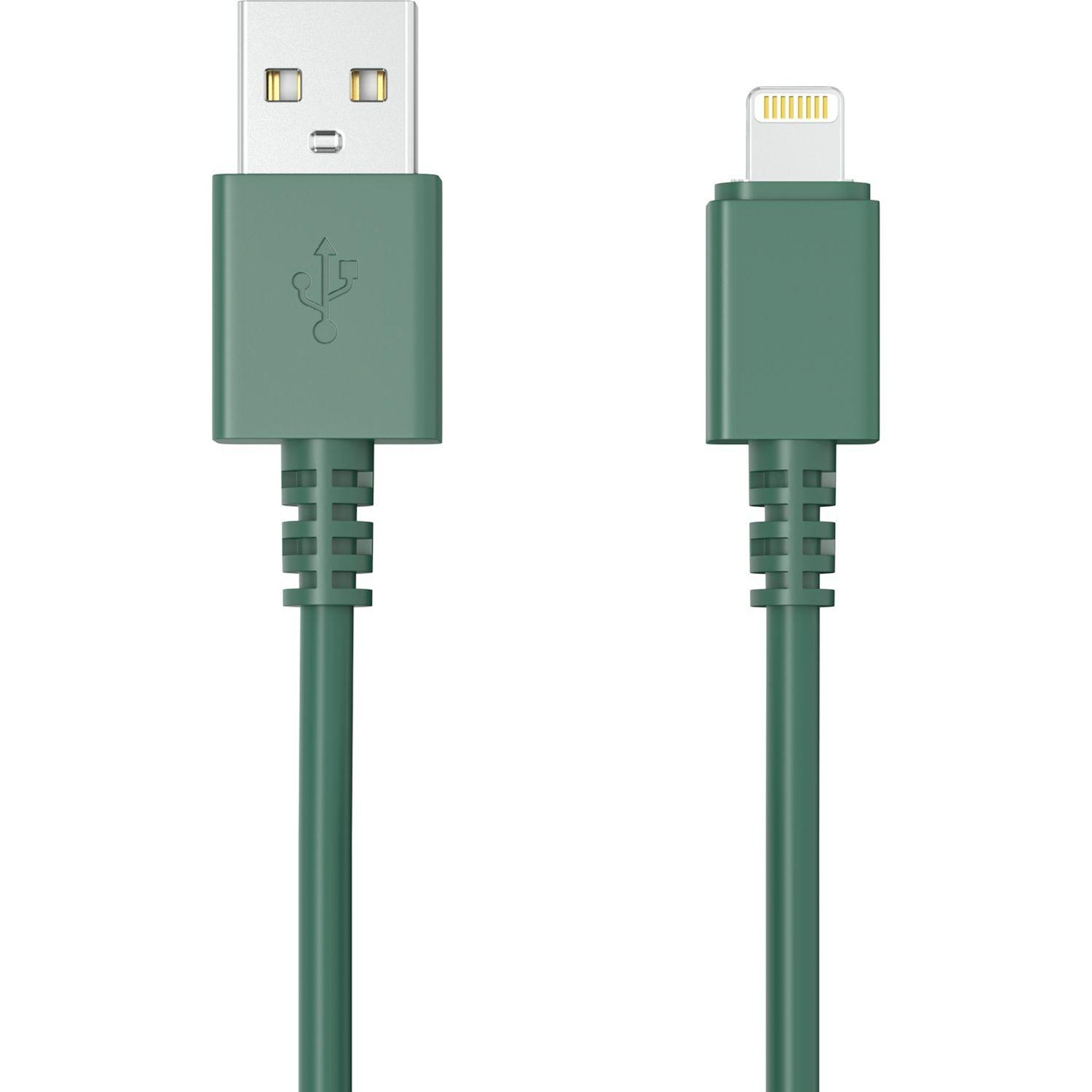 Voir la diapositive 2 : QILIVE Câble de charge USB A/Lightning - Vert