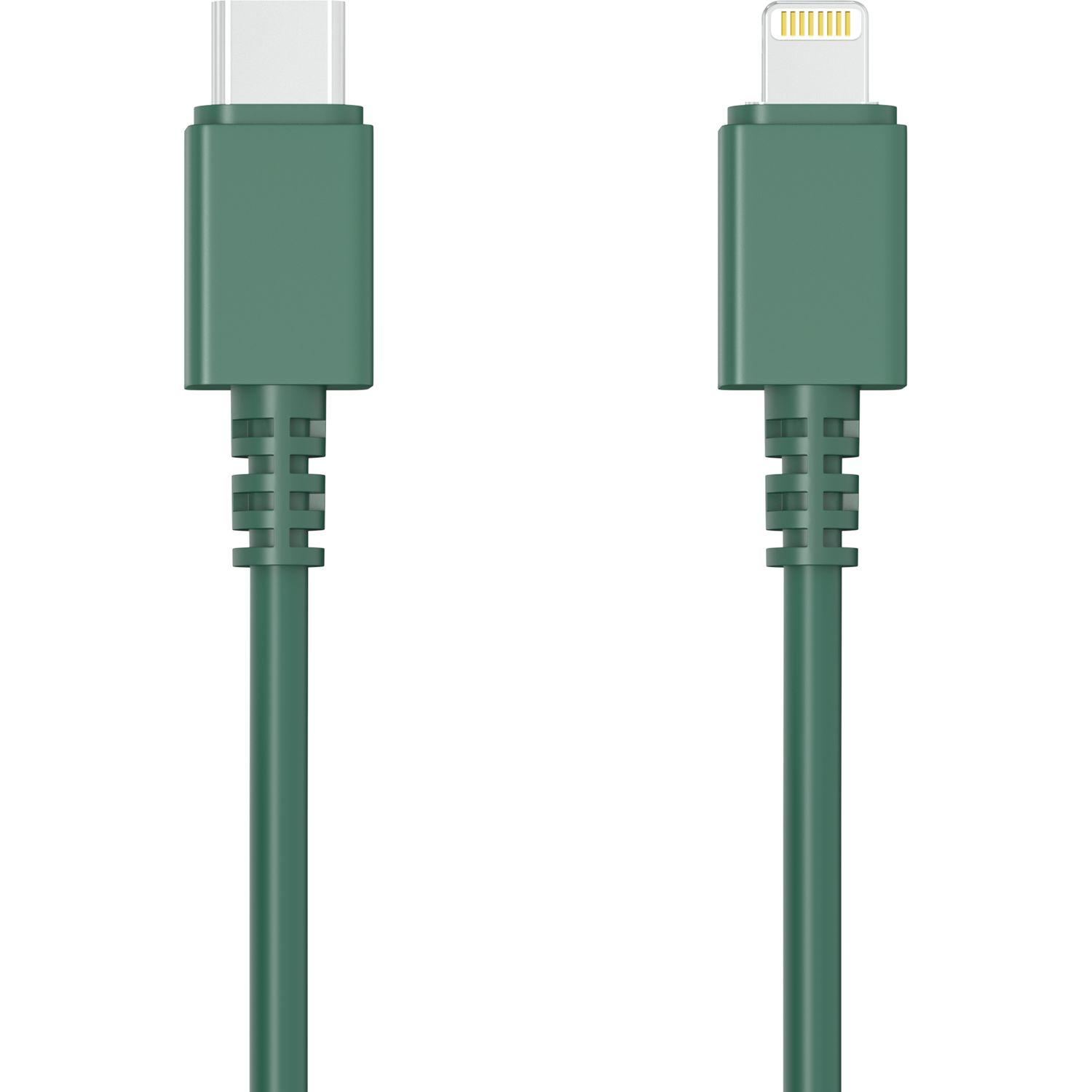 Voir la diapositive 2 : QILIVE Câble de charge USB C/Lightning - Vert