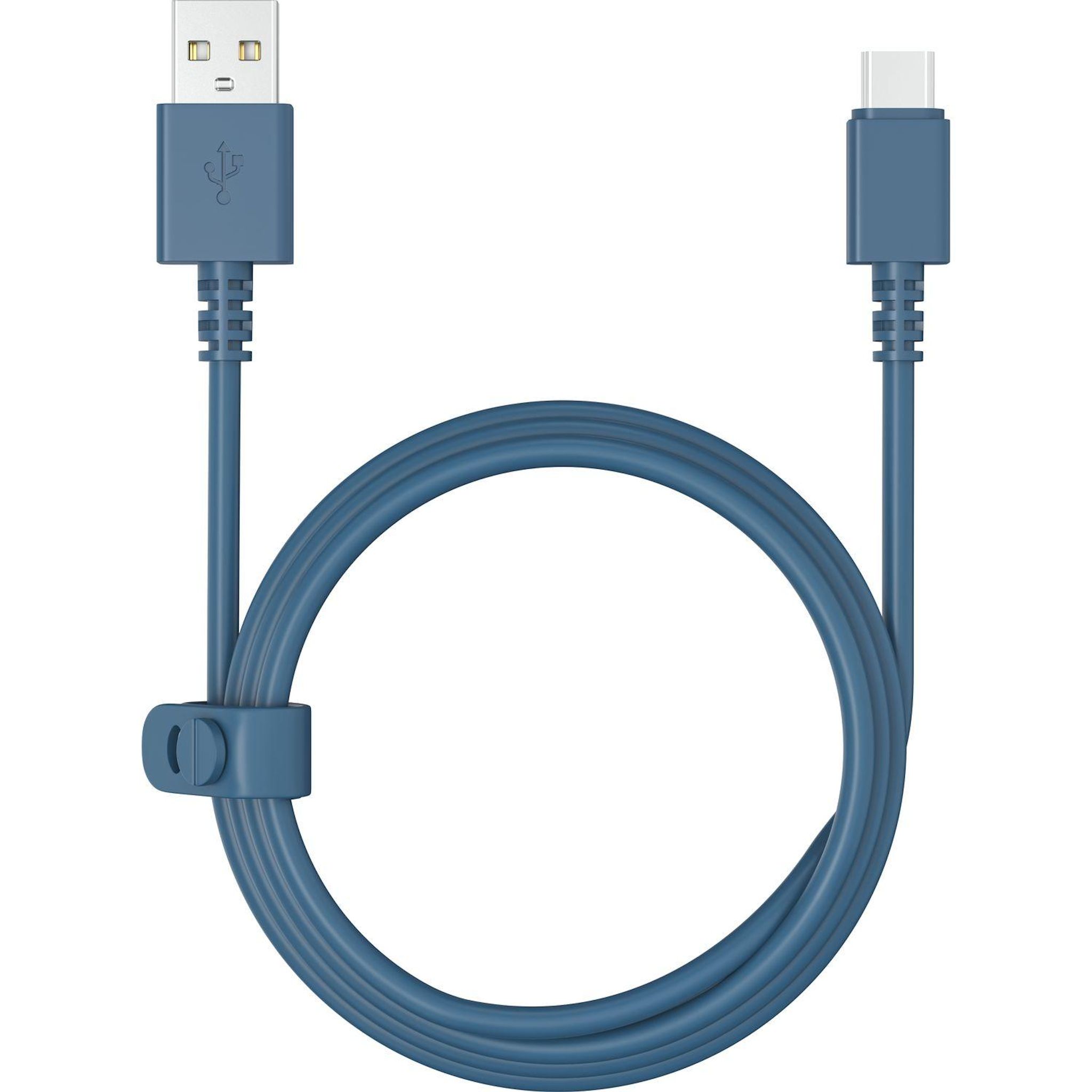 QILIVE Câble de charge USB A/USB C - Bleu