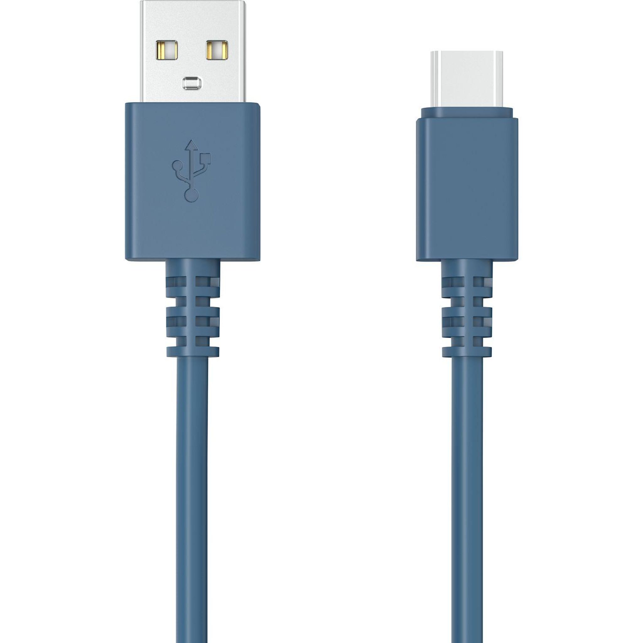 Voir la diapositive 2 : QILIVE Câble de charge USB A/USB C - Bleu