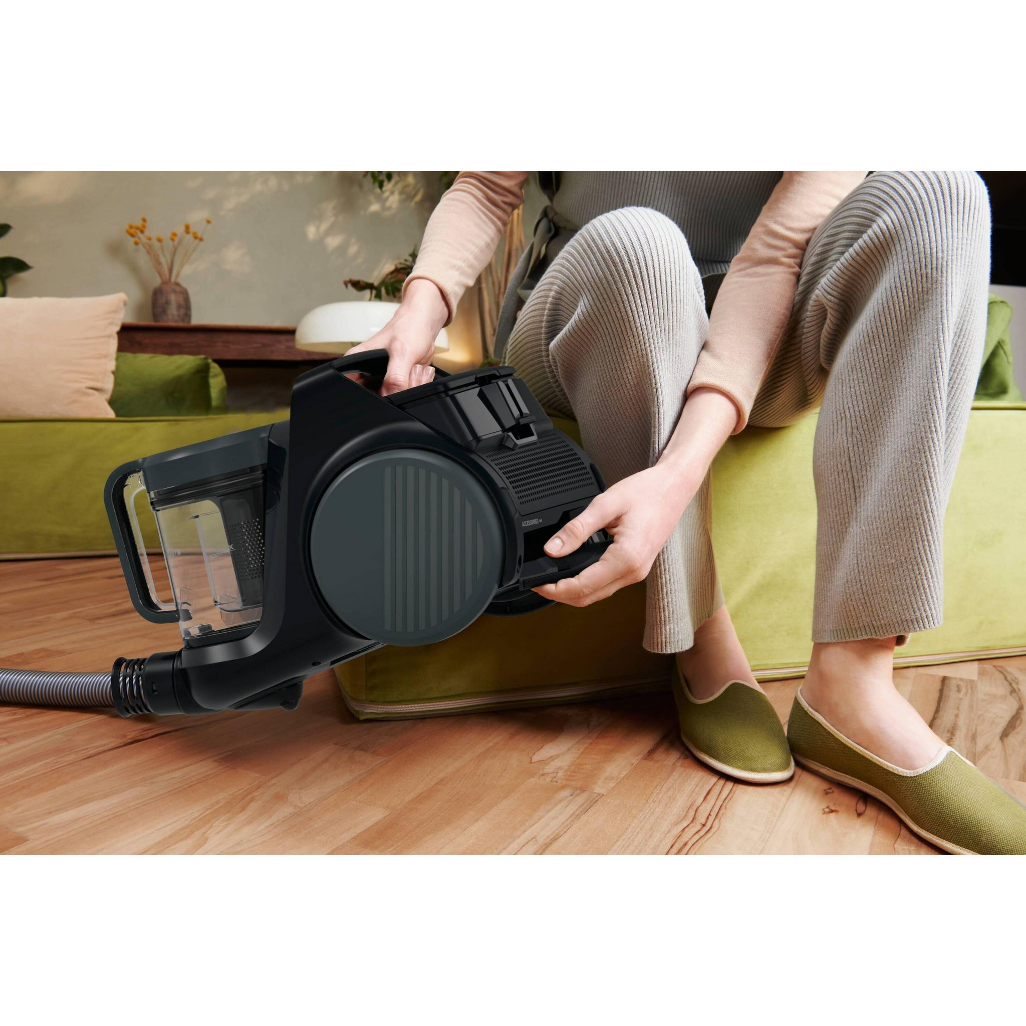 Voir la diapositive 7 : HOOVER Aspirateur traîneau sans sac HP2 - Noir