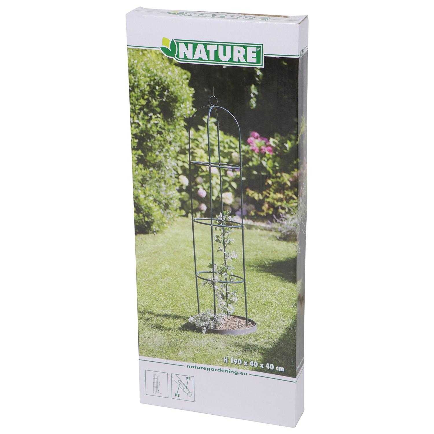 NATURE Obélisque de jardin vert H190 cm