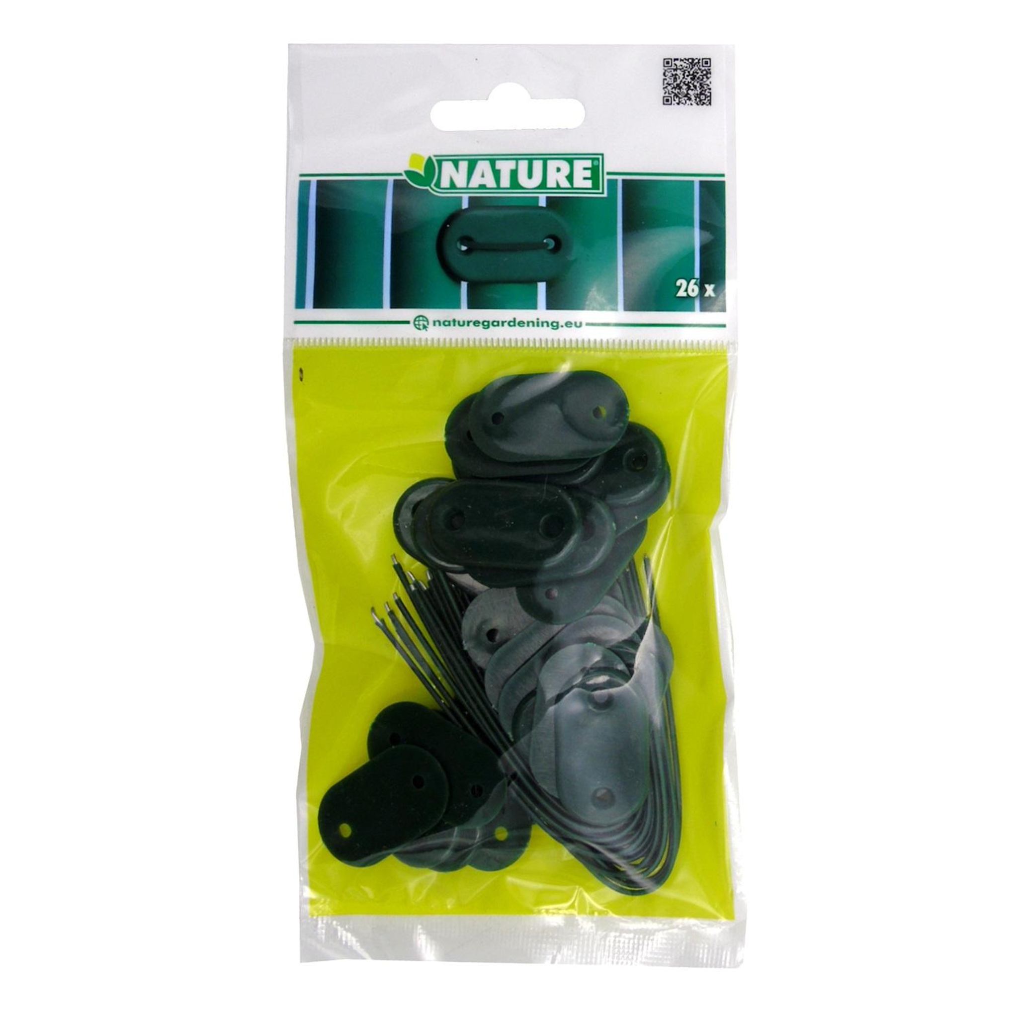 NATURE Set de fixation pour canisse en PVC vert