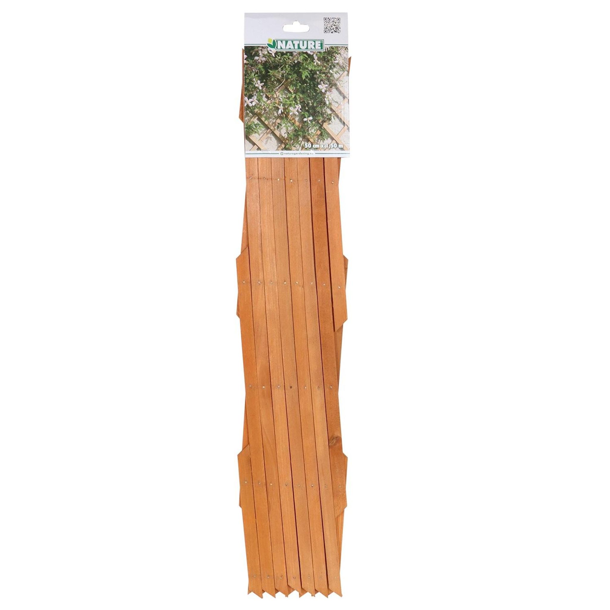 NATURE Treillis extensible en bois 50x150 cm