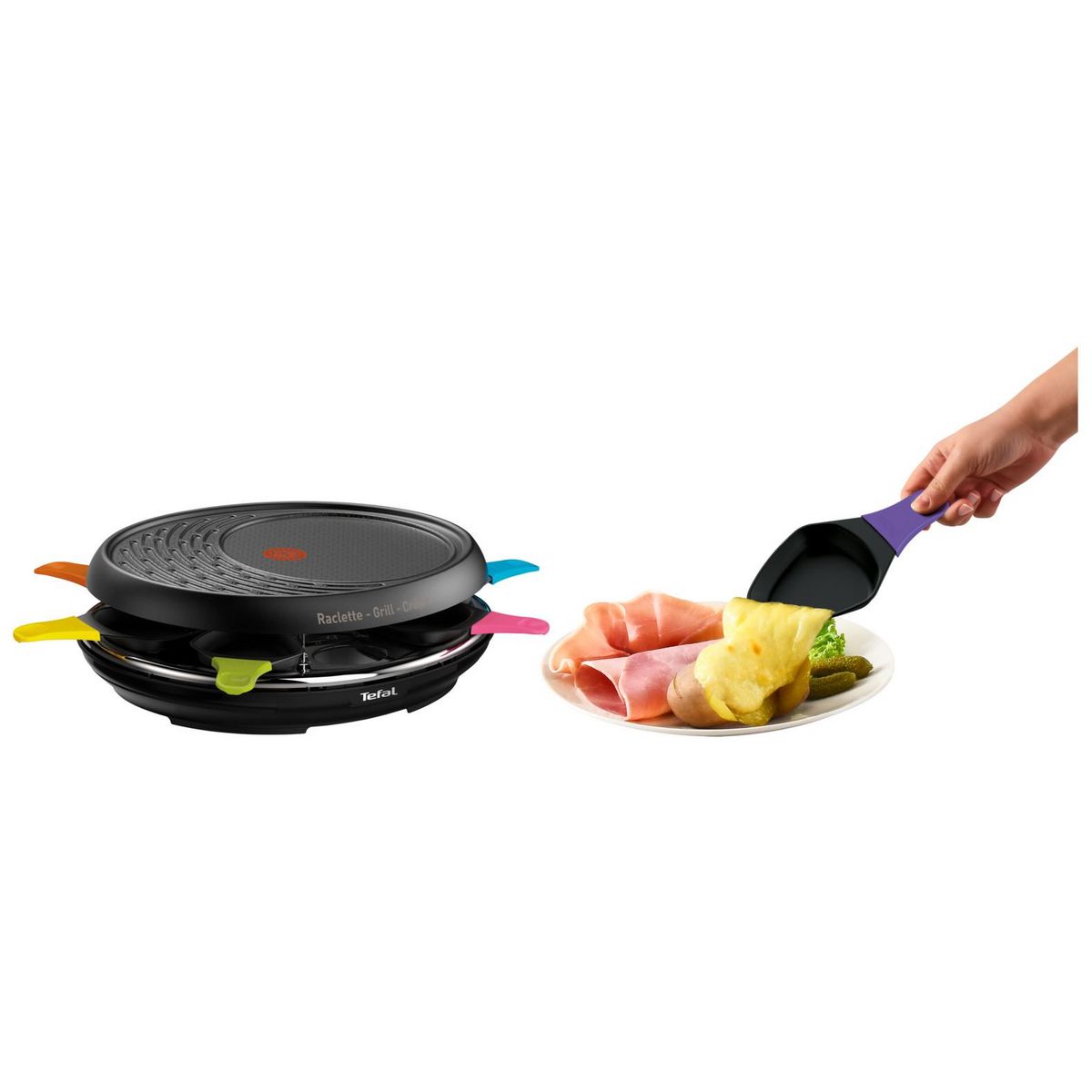 TEFAL Appareil à raclette RE310812 - Noir