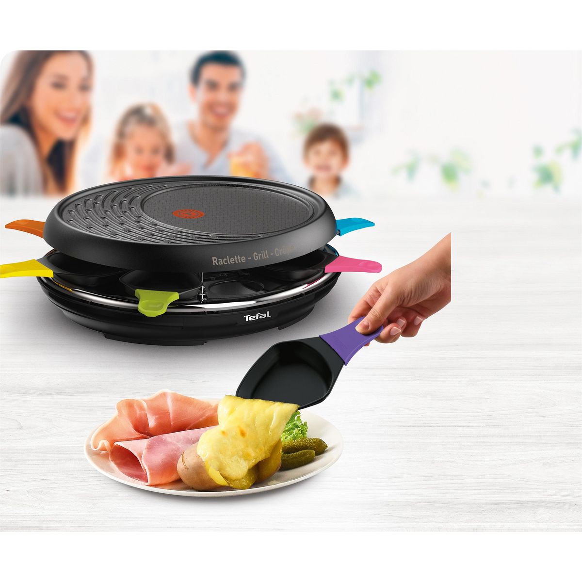 TEFAL Appareil à raclette RE310812 - Noir