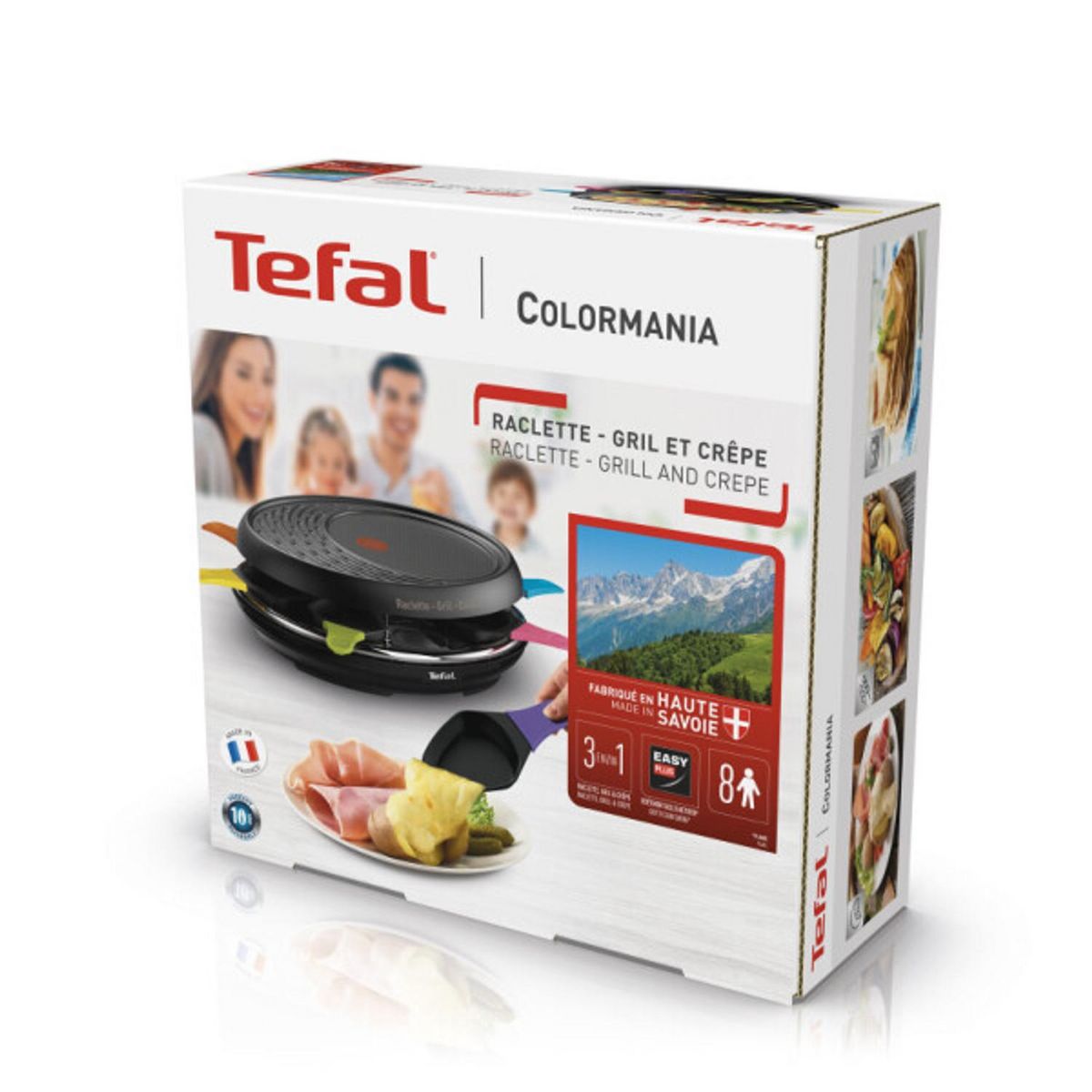 TEFAL Appareil à raclette RE310812 - Noir