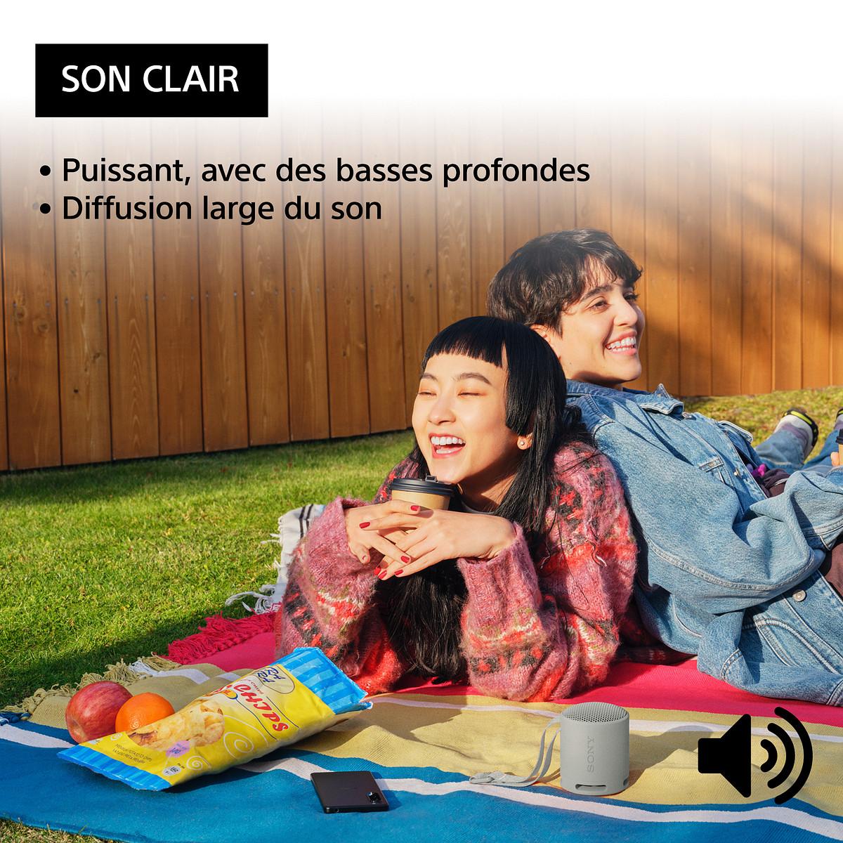 Voir la diapositive 4 : SONY Enceinte Portable XB 100 - Blanc