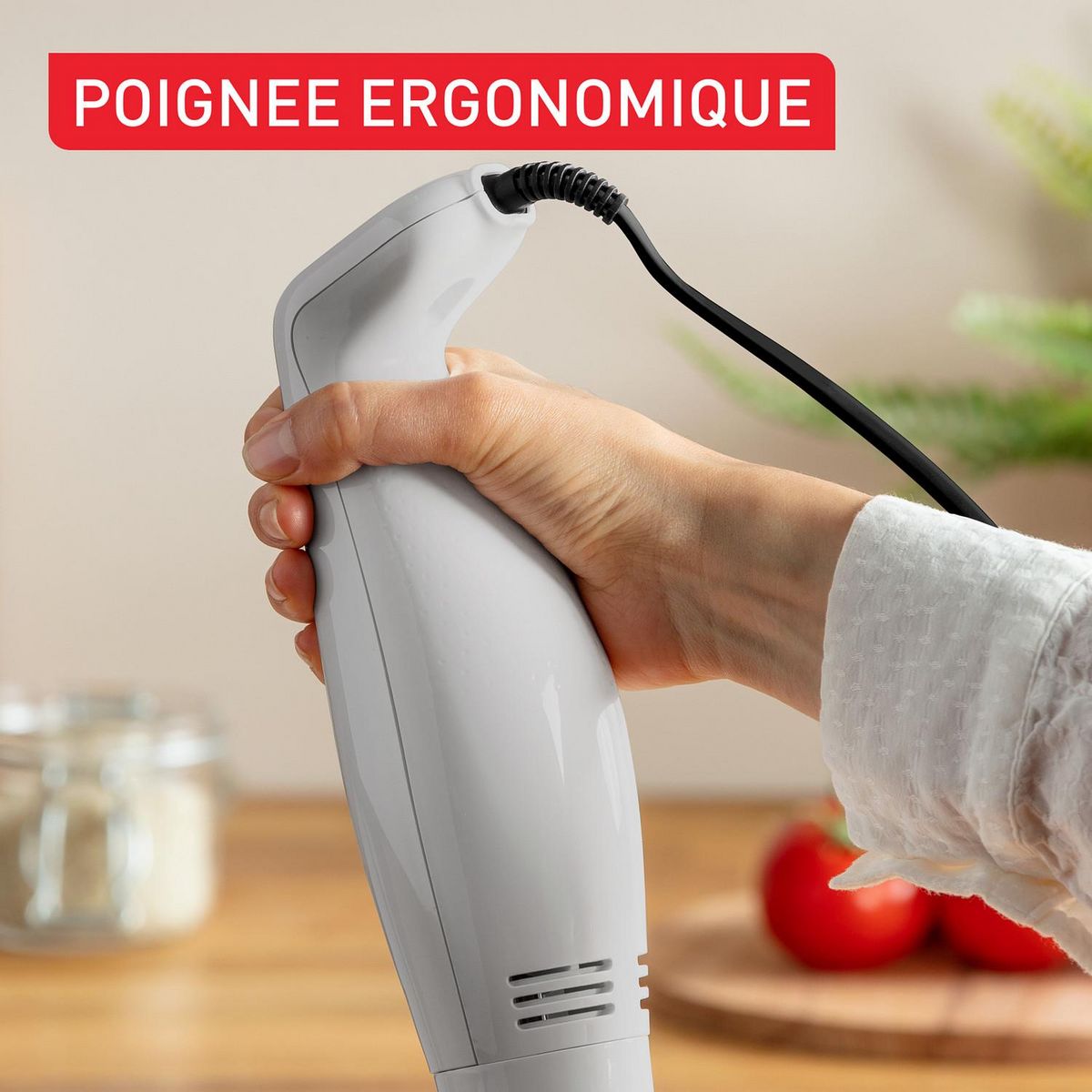 TEFAL Mixeur plongeant HB12AN10 - Blanc