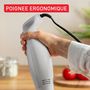 Voir la diapositive 6 : TEFAL Mixeur plongeant HB12AN10 - Blanc