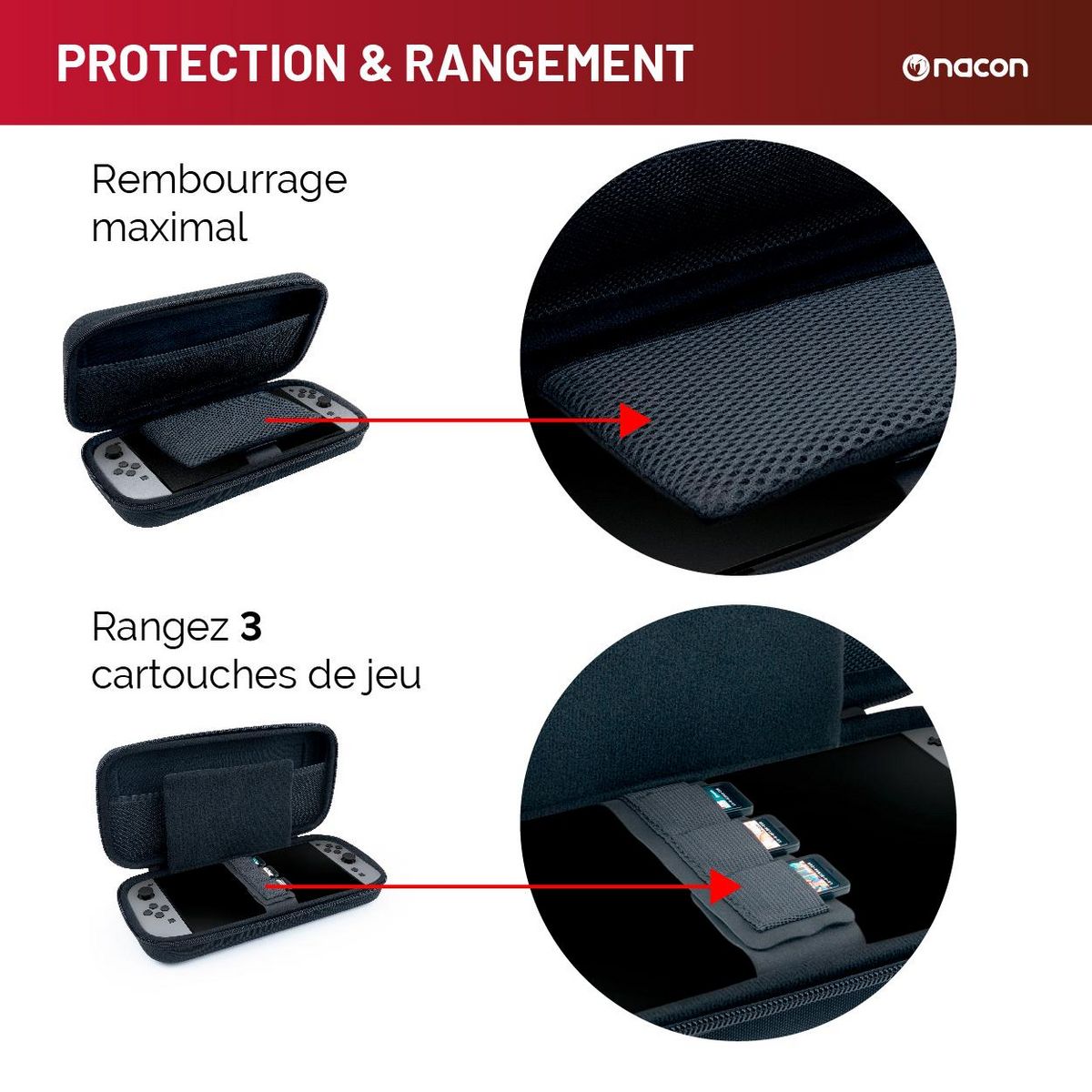 Pochette de Transport Rigide Bleu Nintendo Switch 2