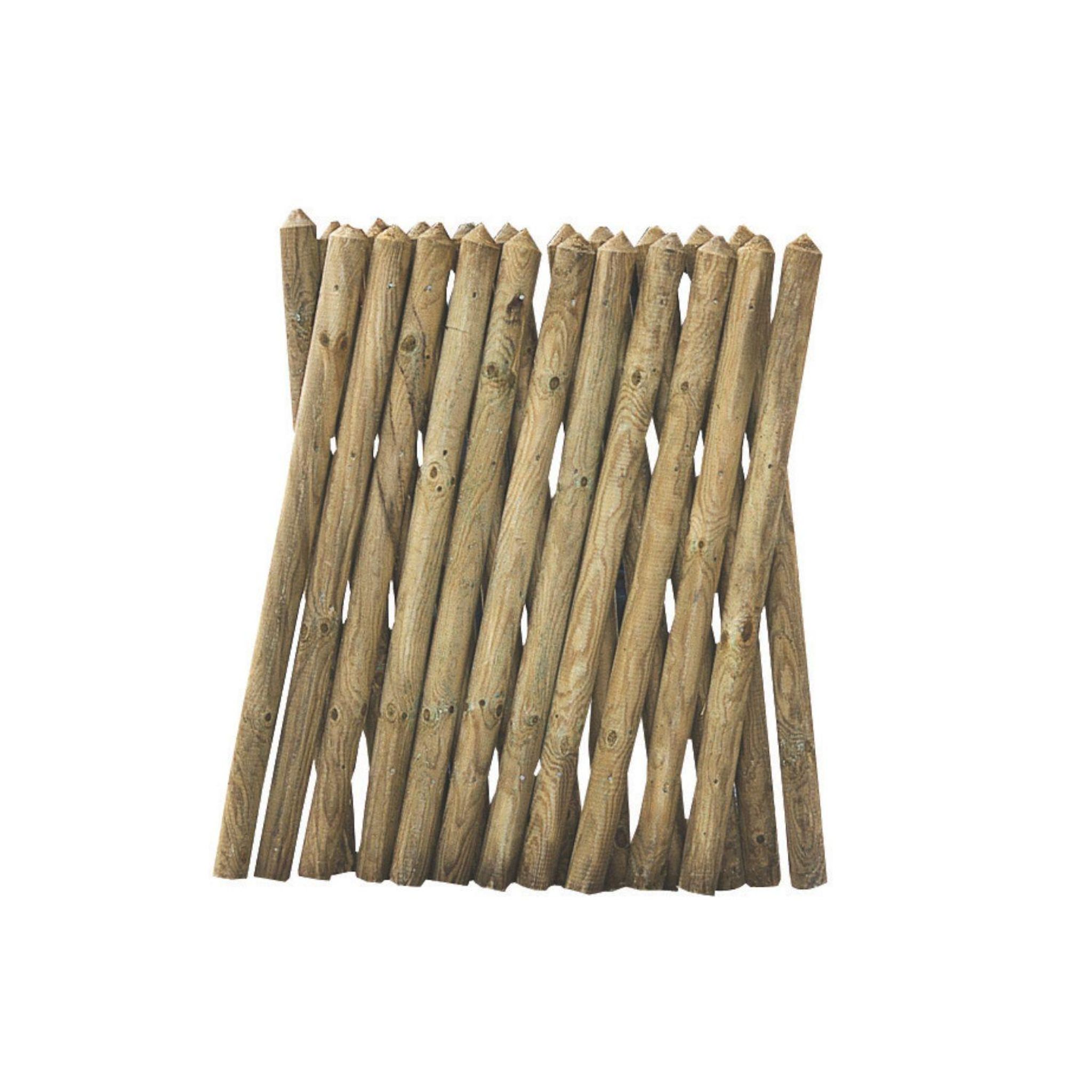 CERLAND Clôture Bois Pony 250x80x5 cm