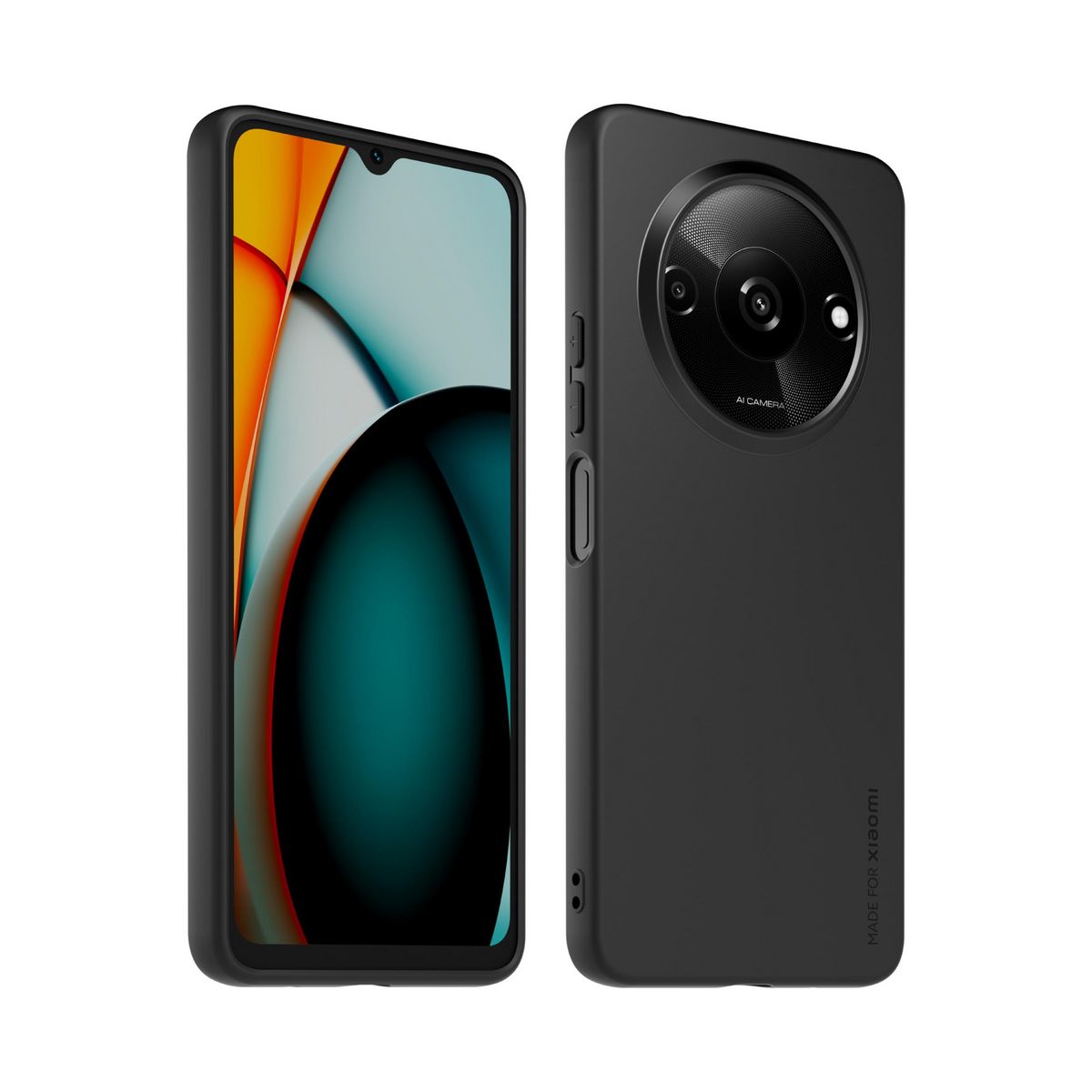 XIAOMI Redmi A3 4G + Coque - Verre trempé - Noir