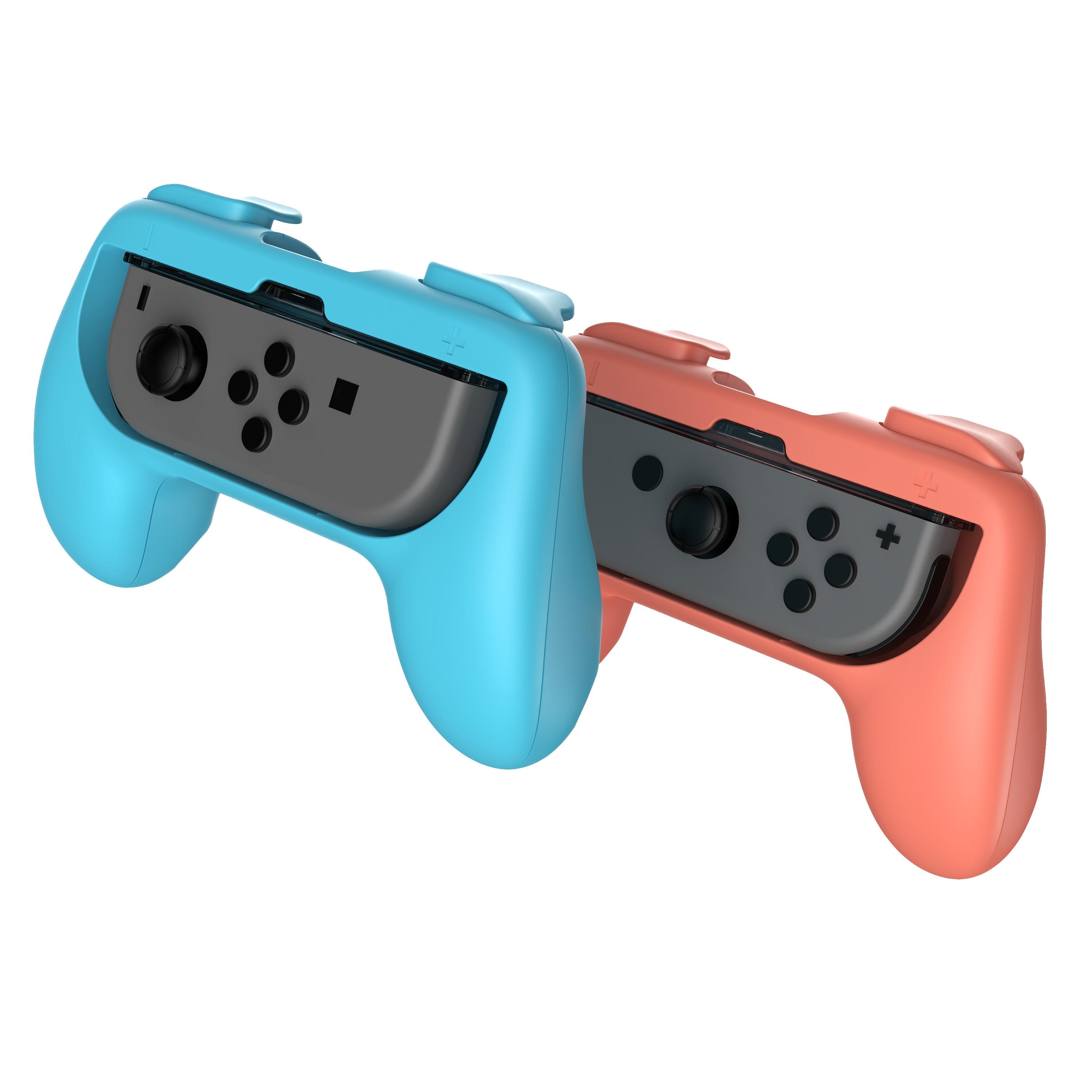 Voir la diapositive 3 : SUBSONIC Kit Poignées de Contrôle Joy-Con Rouge et Bleu Nintendo Switch 2