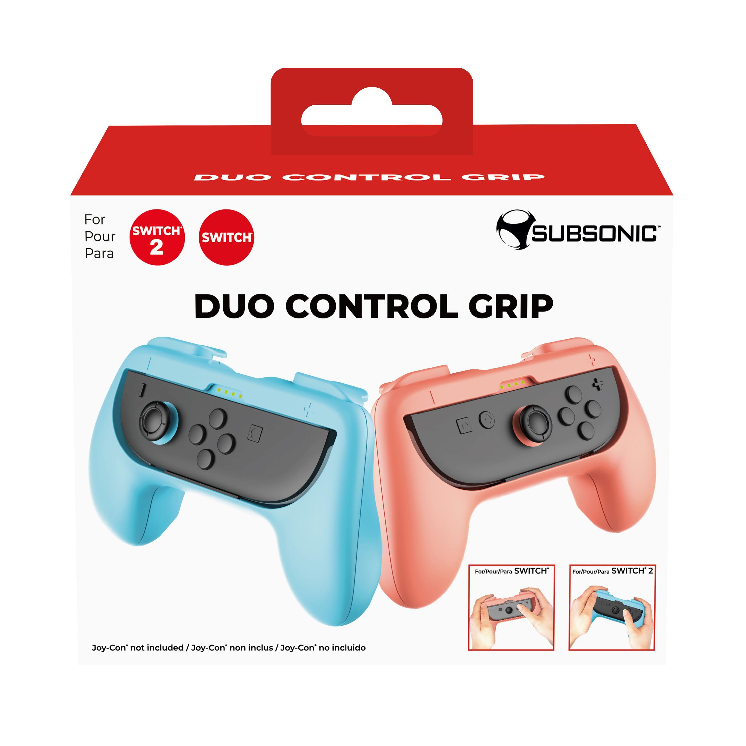 Voir la diapositive 4 : SUBSONIC Kit Poignées de Contrôle Joy-Con Rouge et Bleu Nintendo Switch 2