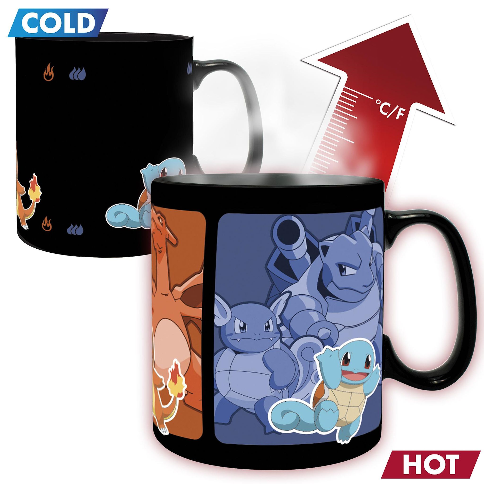 ABYSTYLE Mug thermo-réactif évolution Pokémon