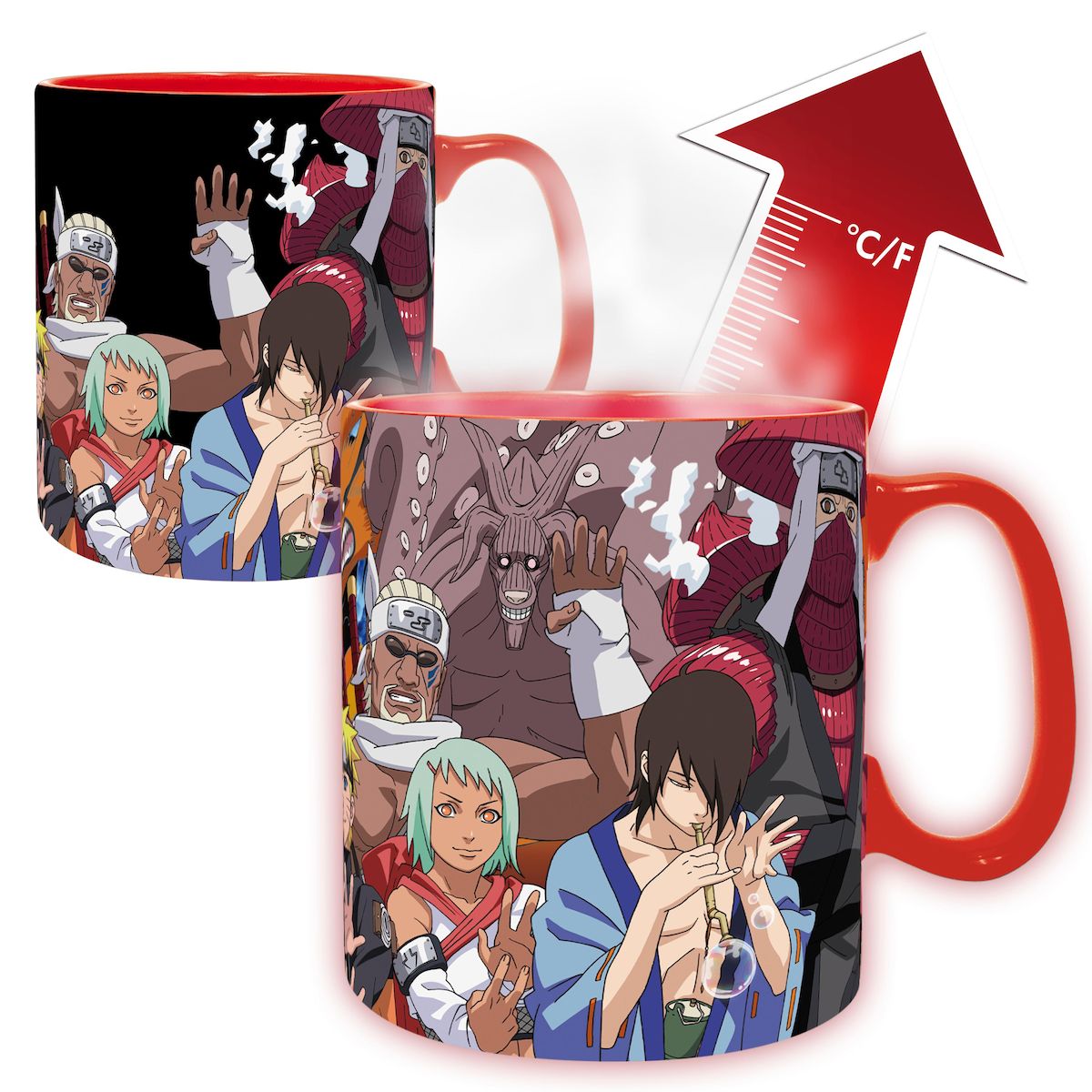 Mug Thermo-réactif Bijû et Jinchûriki - Naruto Shippuden