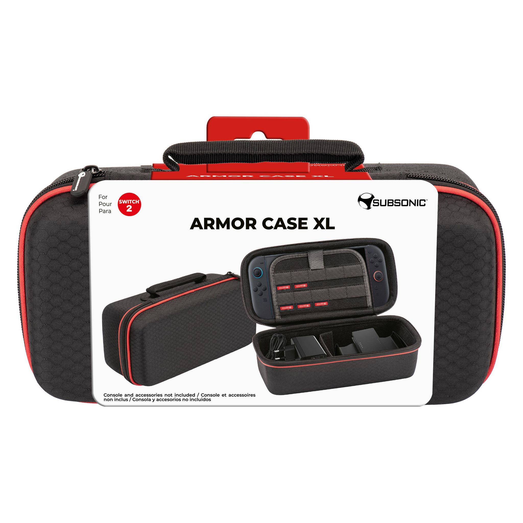 SUBSONIC Etui Armor Case XL Noir pour Nintendo Switch 2