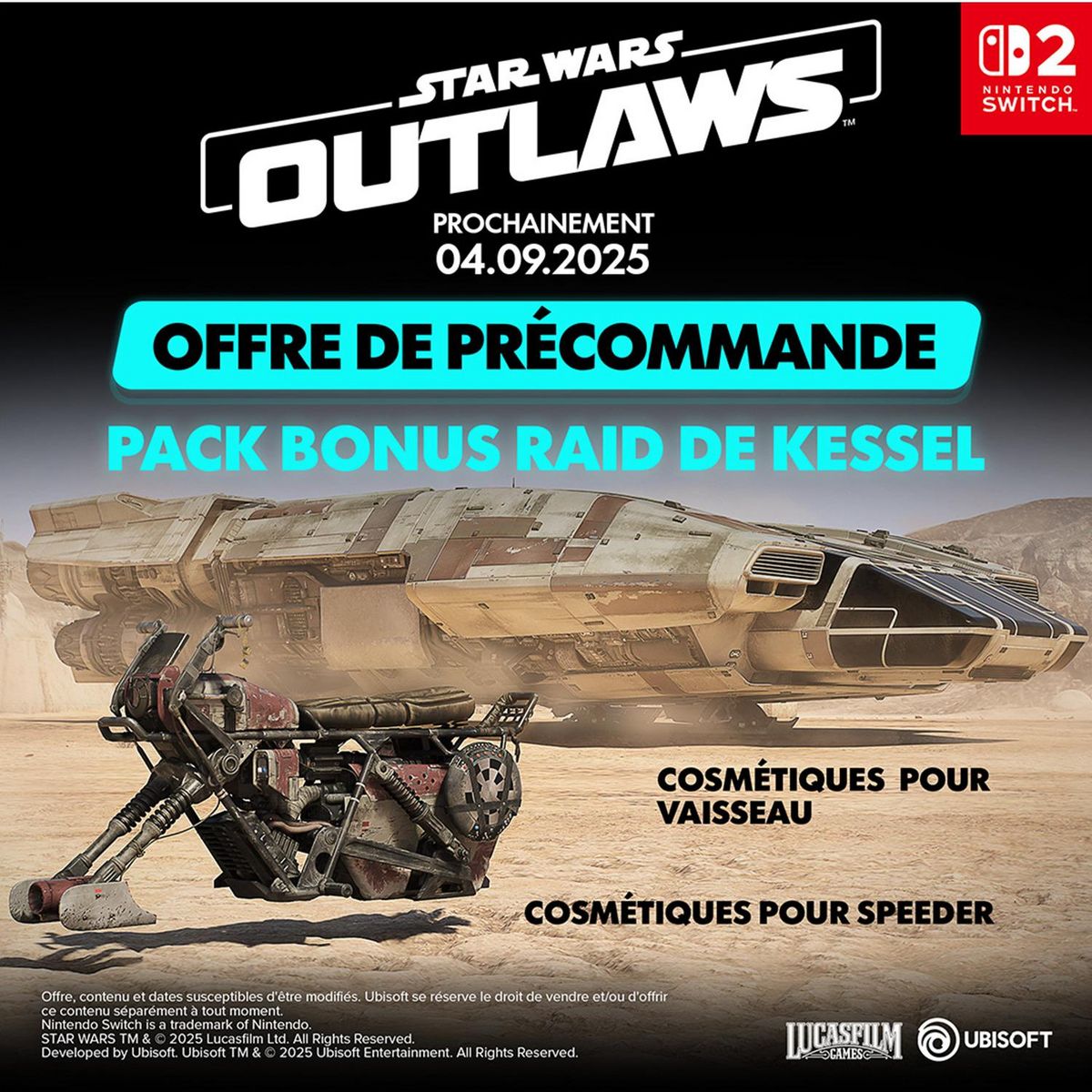 Star Wars Outlaws - Édition Gold Nintendo Switch 2